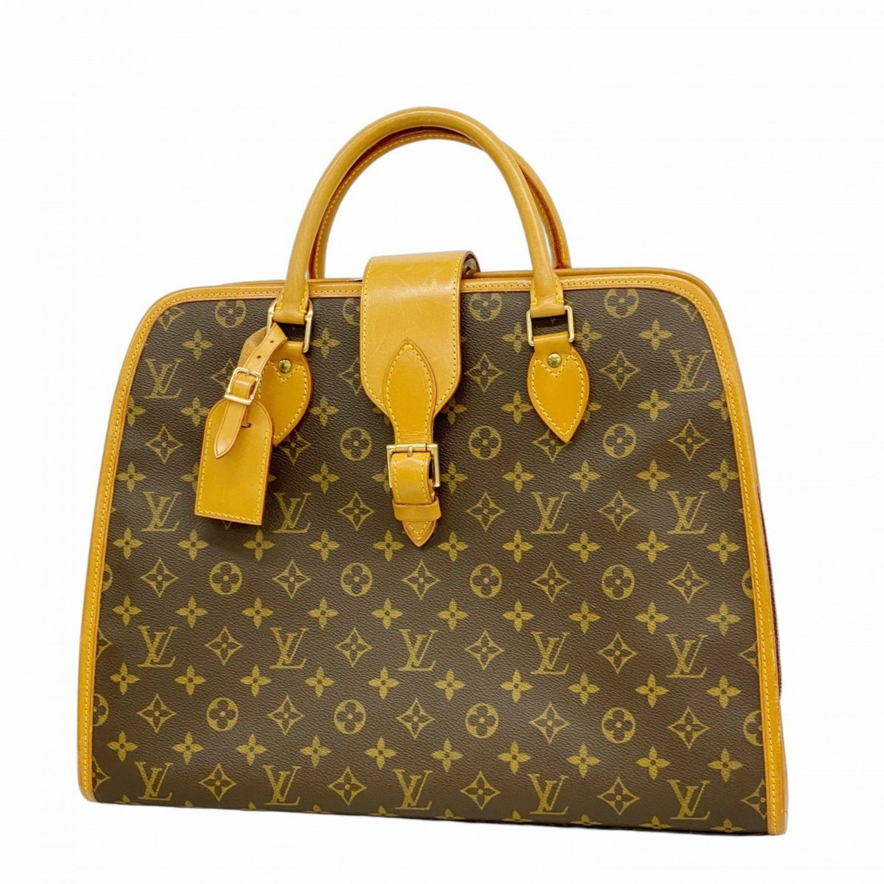 Louis Vuitton Monogram Rivoli Handbag M53380 Brown Women's