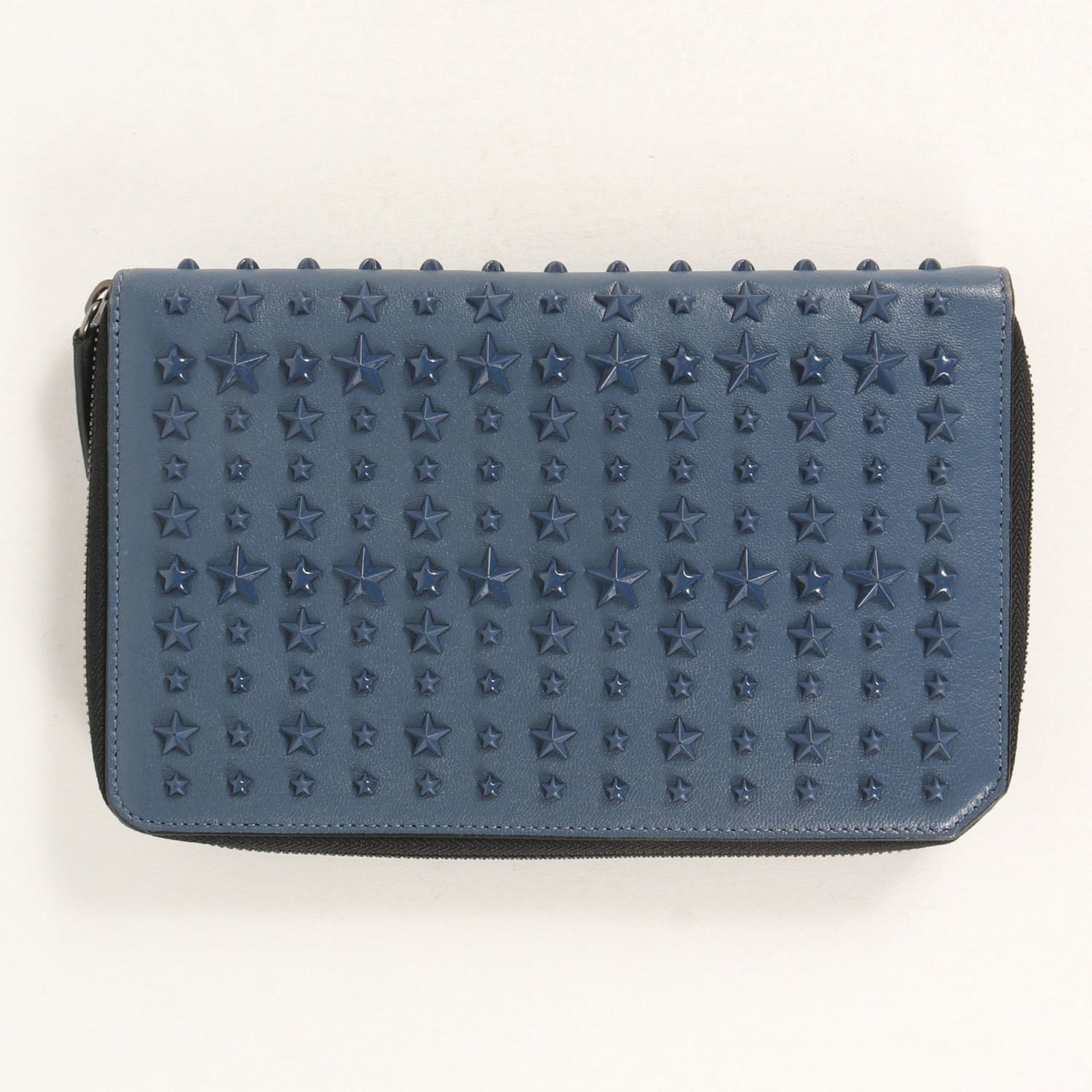 Jimmy Choo Star Stud Leather Case Wallet/Long Wallet Organizer Pass Card