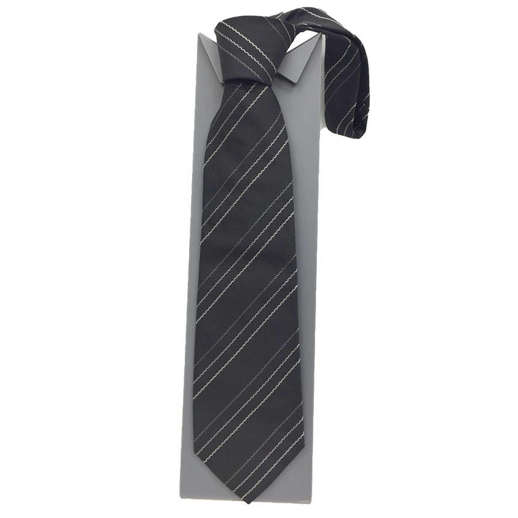 FENDI tie striped silk
