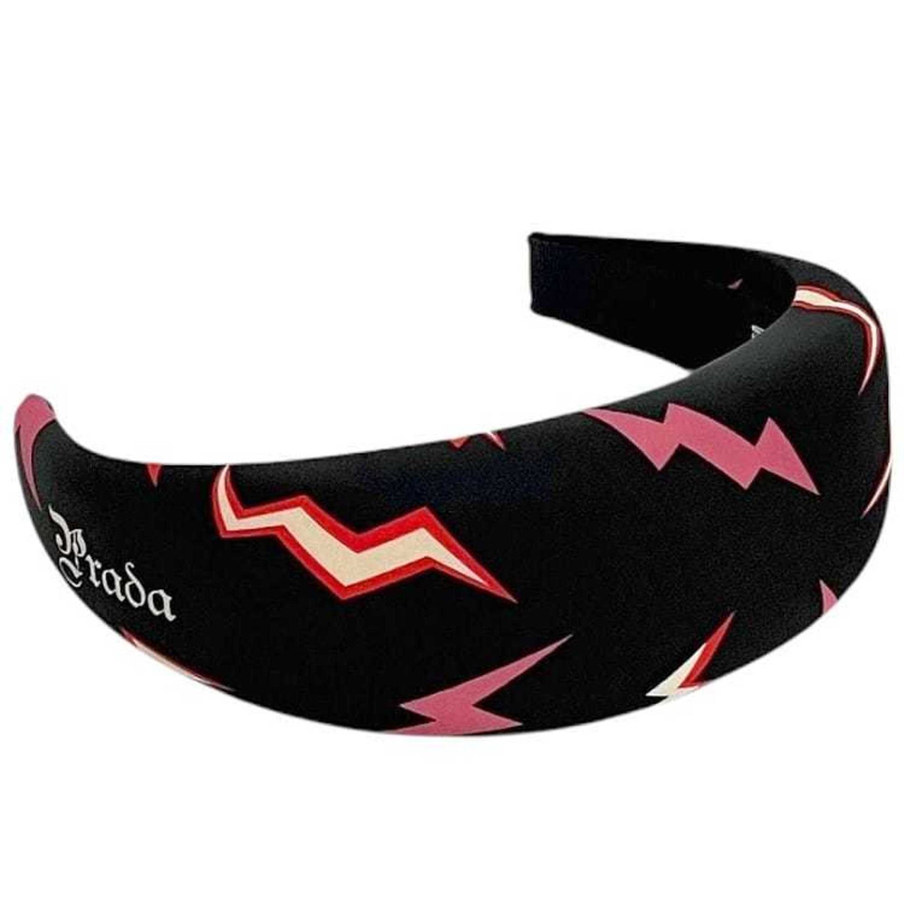 Prada Headband Universal Studios Collaboration Nylon Hairband Frankenstein Thunder Design