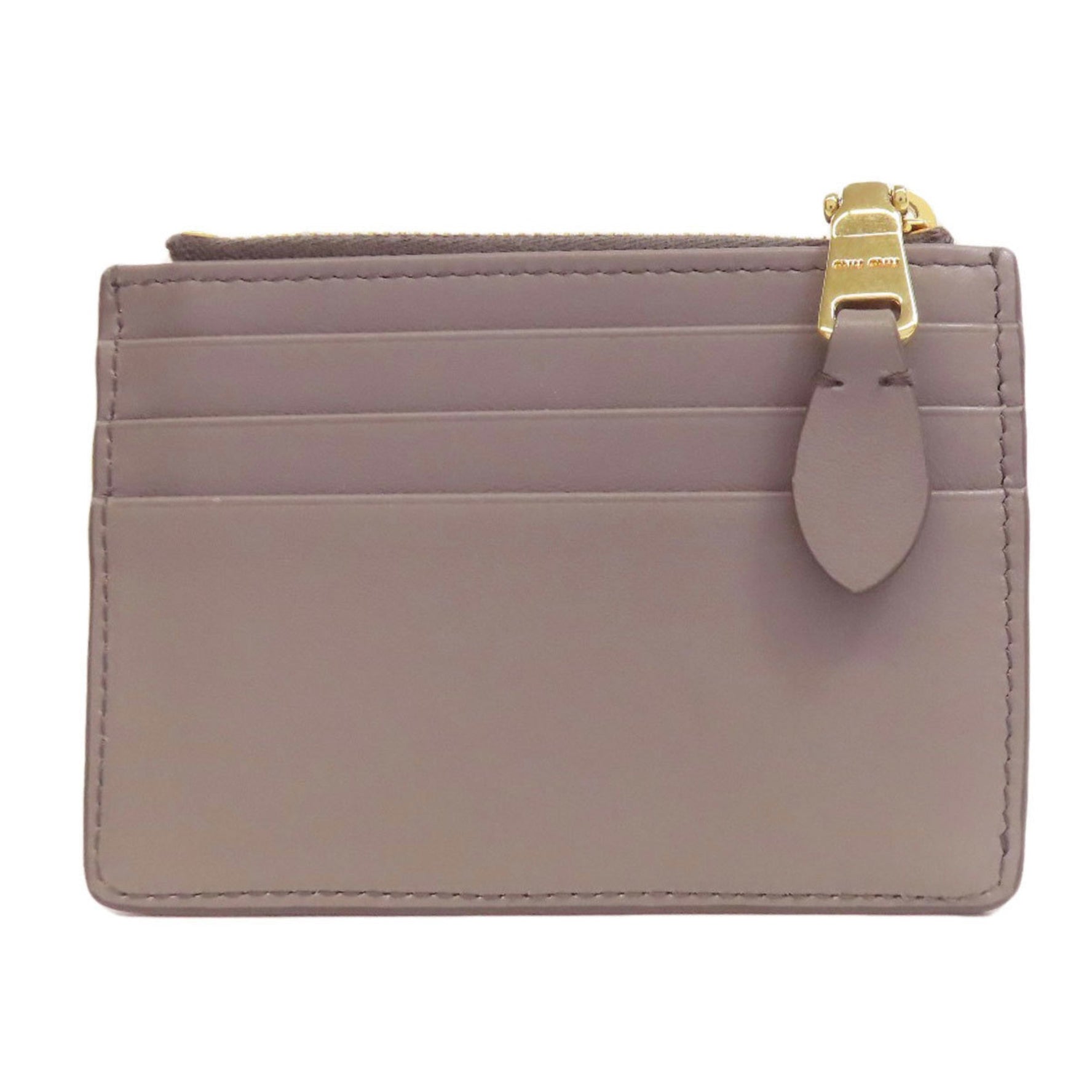 Miu Miu Miu Business Card Holder/Card Case Leather MIUMIU