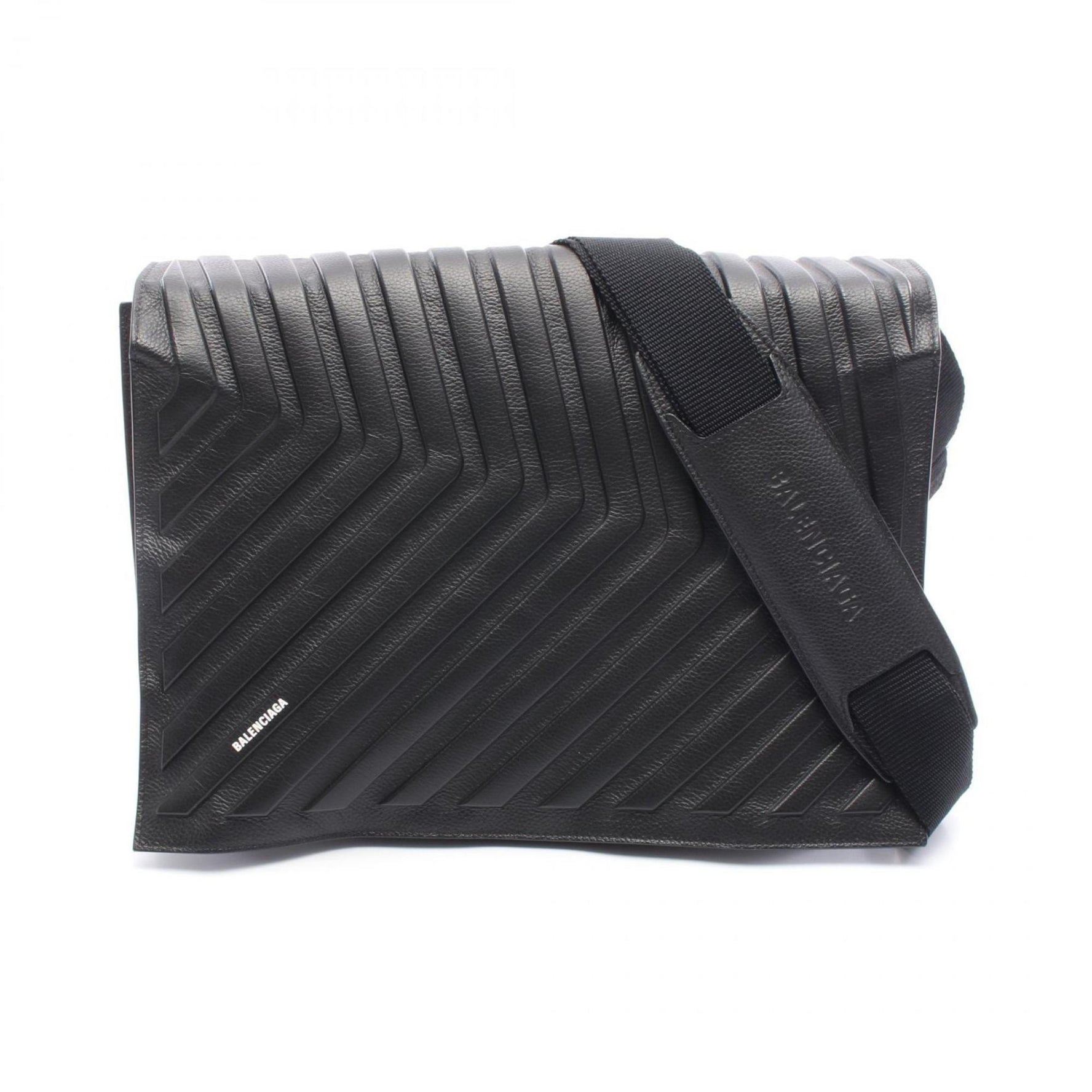 Balenciaga Car Shoulder Bag, Leather
