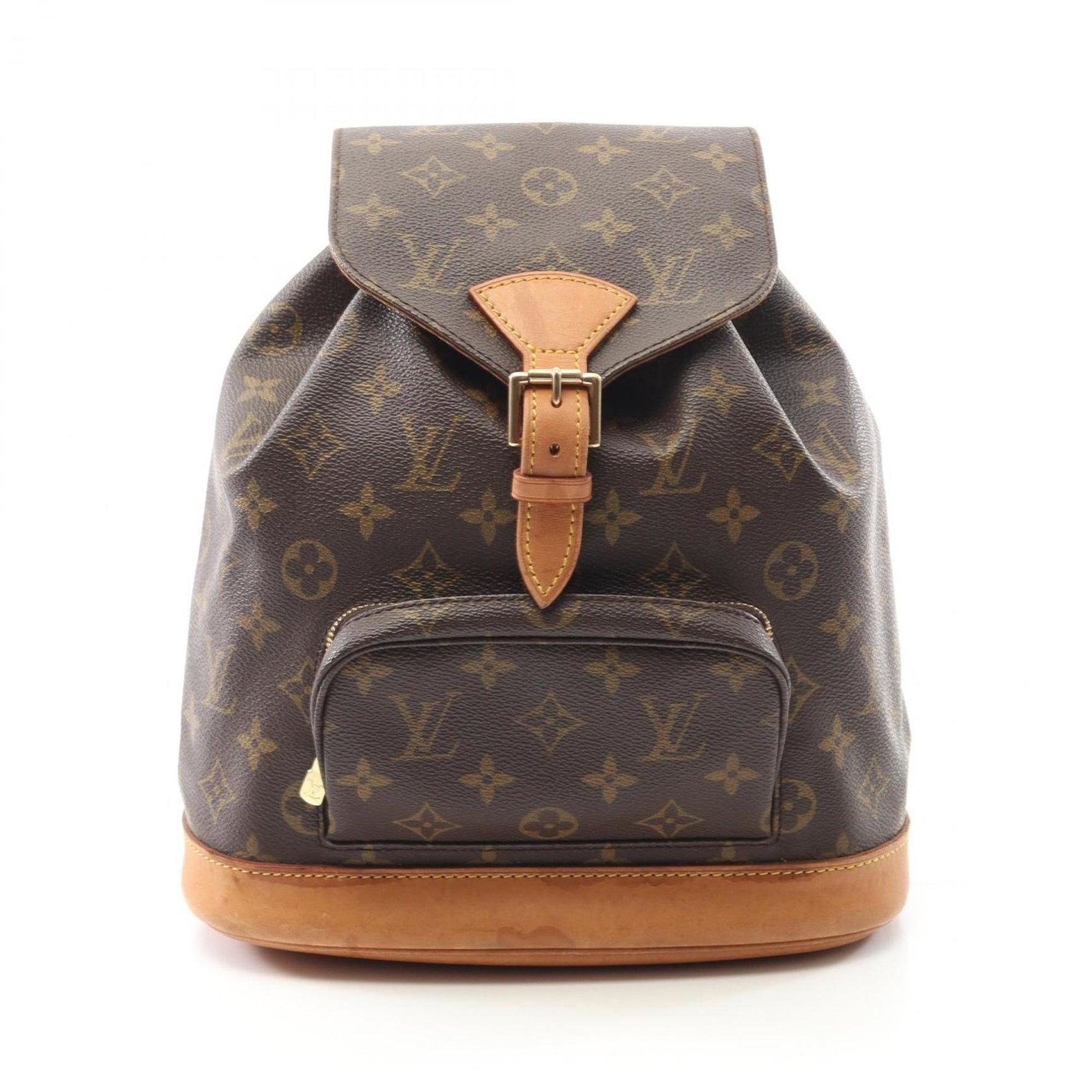 Louis Vuitton Montsouris MM Monogram Backpack Coated Canvas Leather