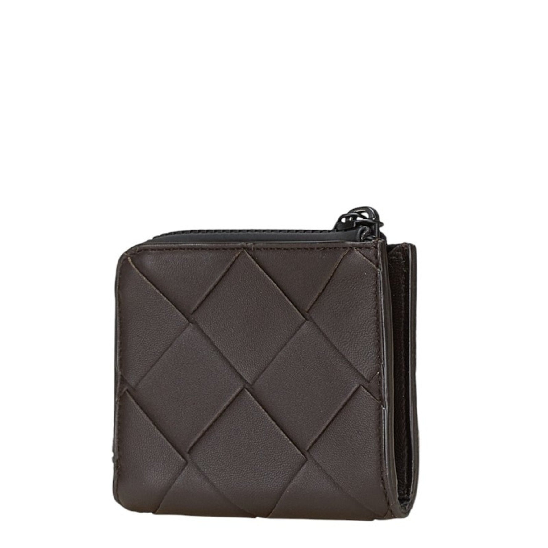 Bottega Veneta Maxi Intrecciato Coin Case in Brown Leather for Men