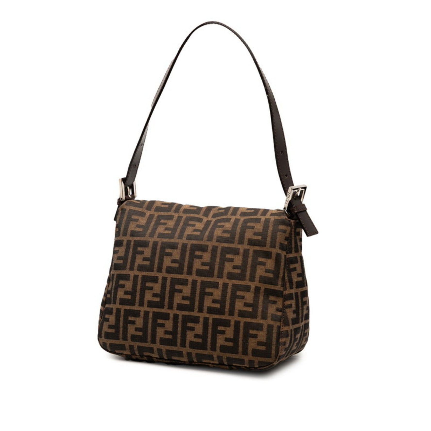 Fendi Zucca Mamma Bucket Handbag in Canvas and Leather