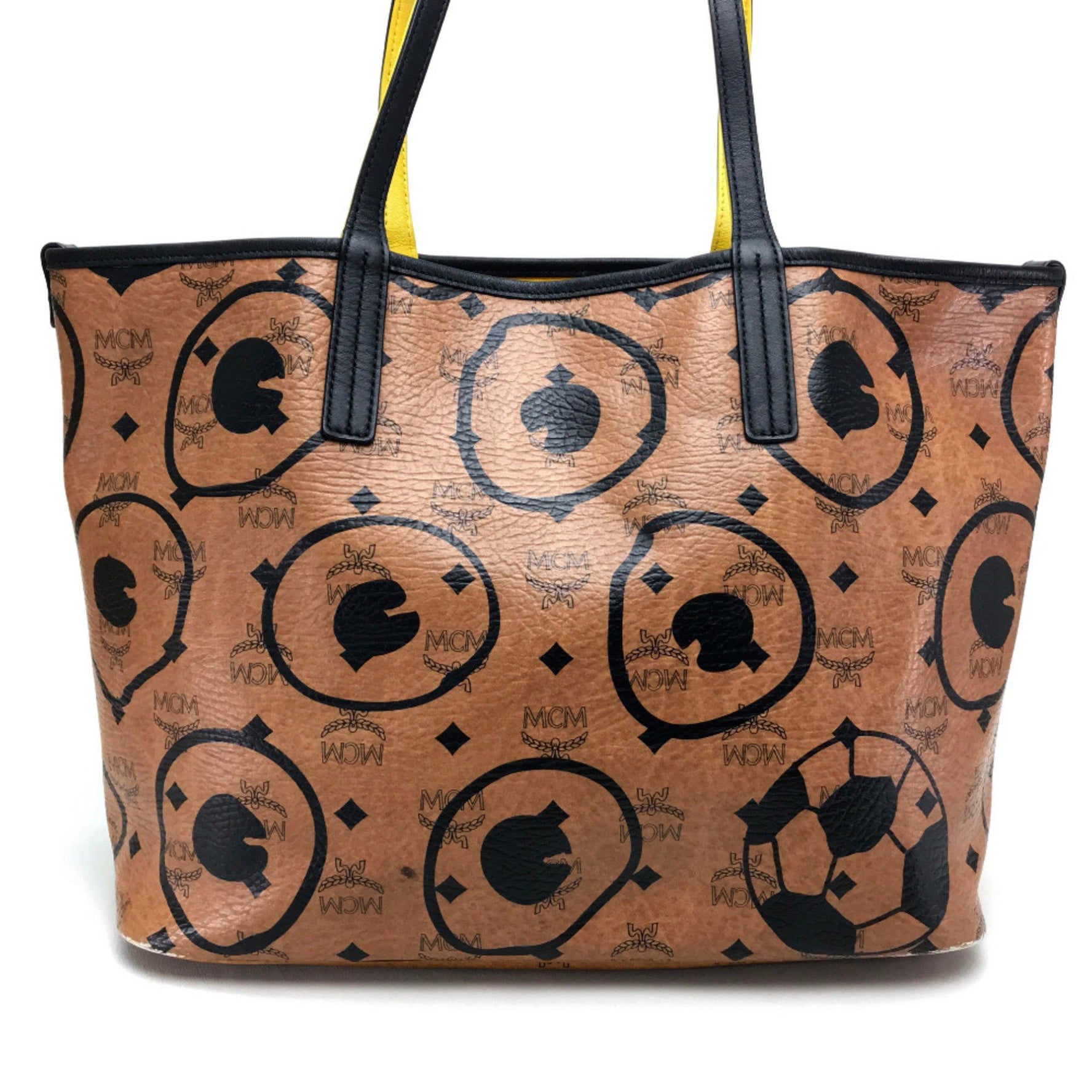 MCM Logogram Bag Tote Bag shawl Shoulder Bag Black