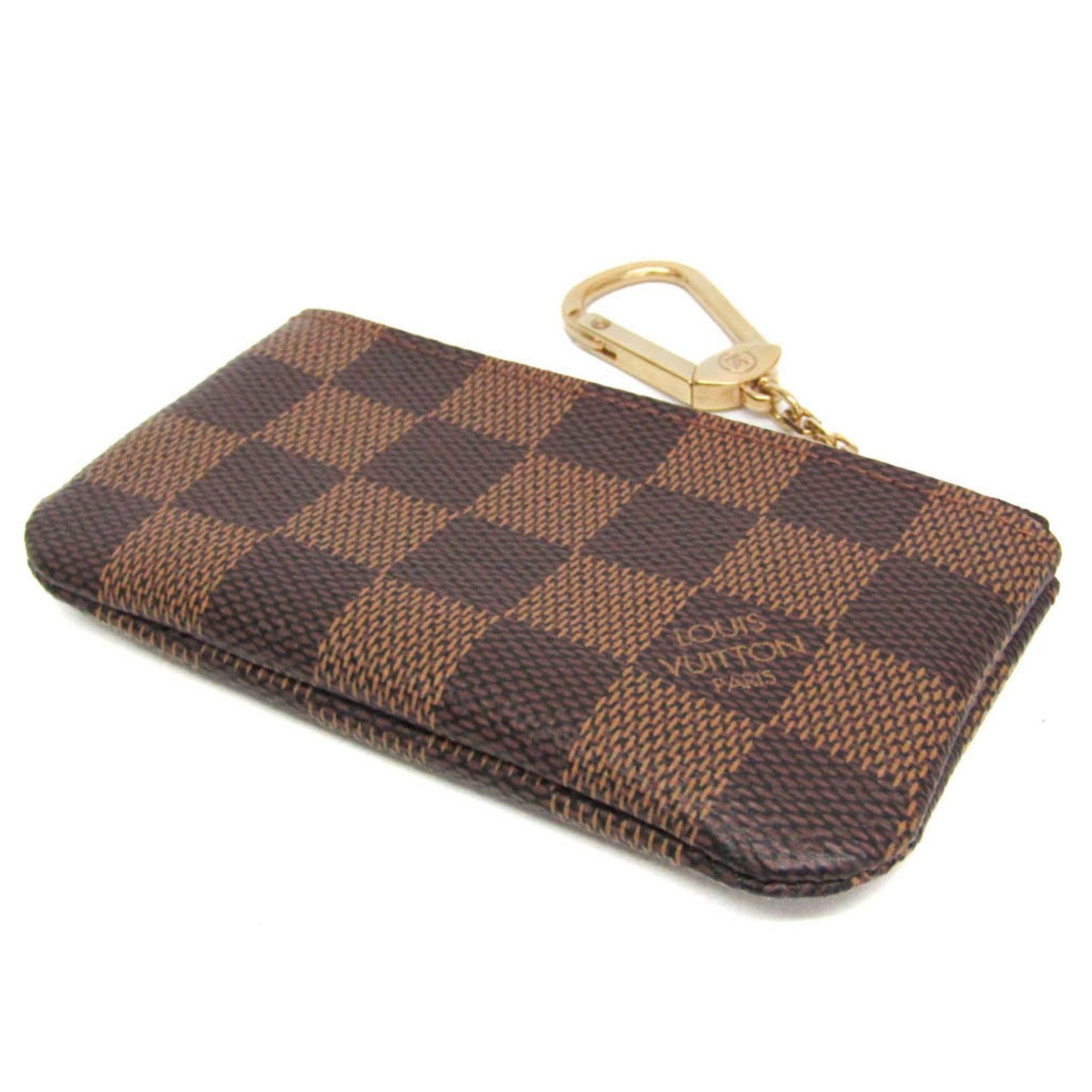 Louis Vuitton Damier Key Pouch Men,Women Damier Canvas Coin Purse/coin Case Brown,Ebene