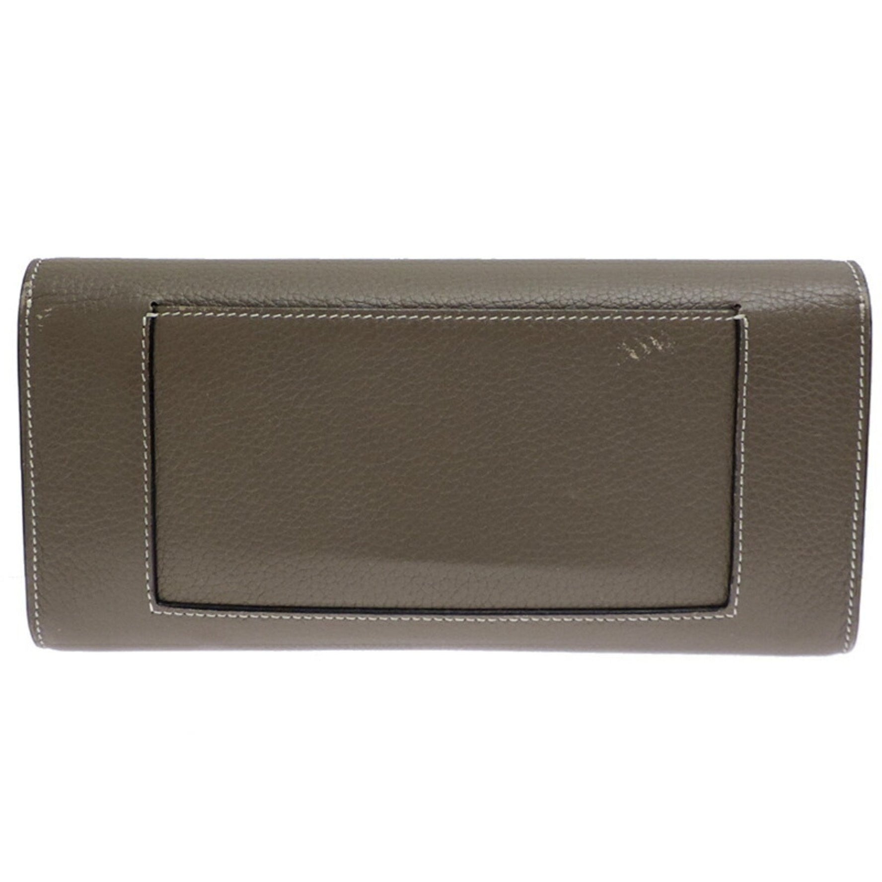 Celine Large Flap Multifunction Long Wallet and Men Leather Grey