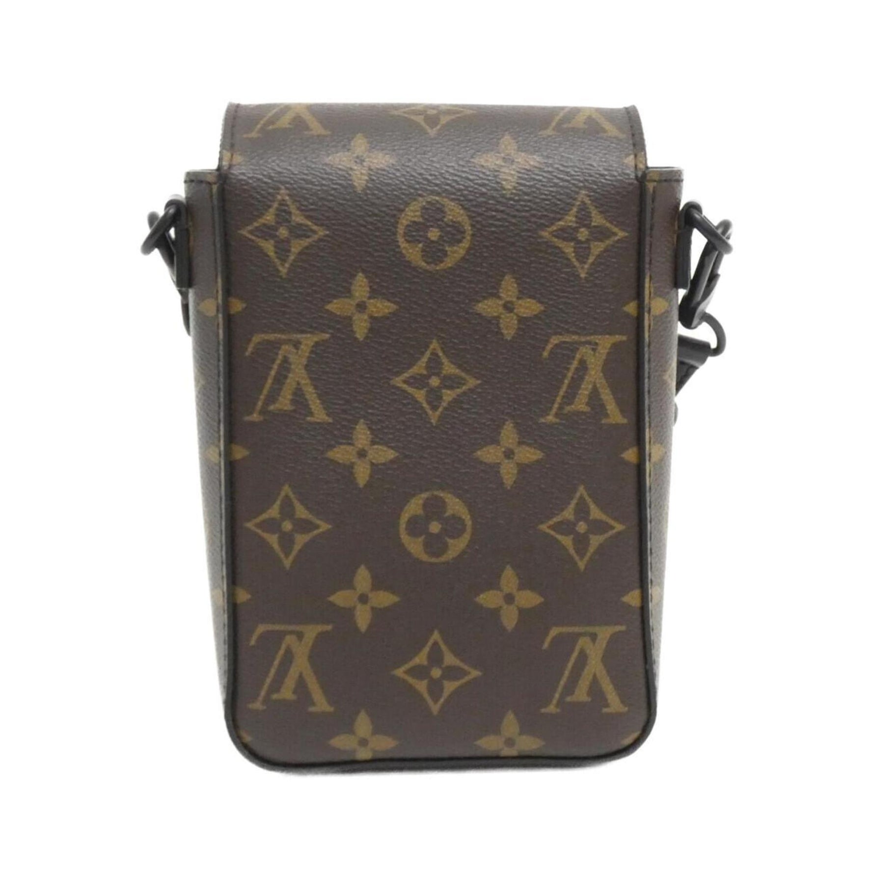 Louis Vuitton Monogram Macassar S-Lock Vertical Wearable Wallet Shoulder Bag