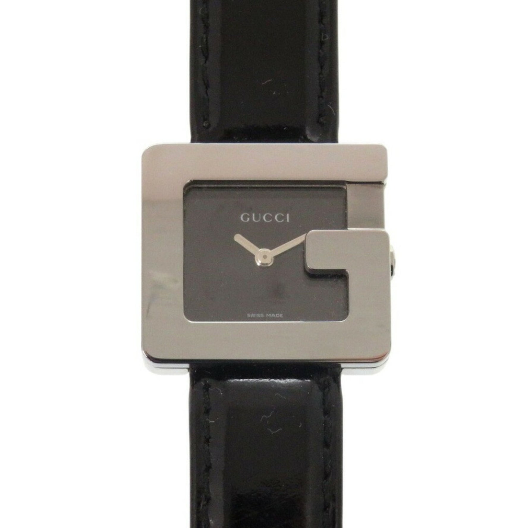 Gucci 3600L SS Enamel Black Silver Quartz Watch 0031GUCCI