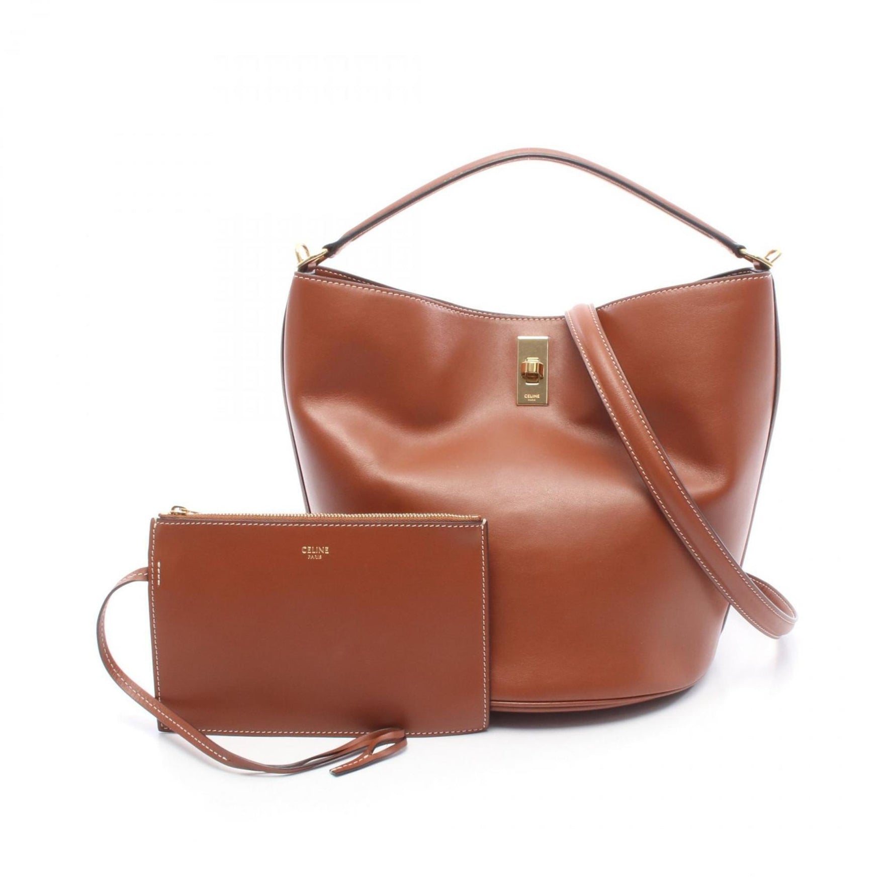 Celine Teen Bucket 16 Handbag, Leather
