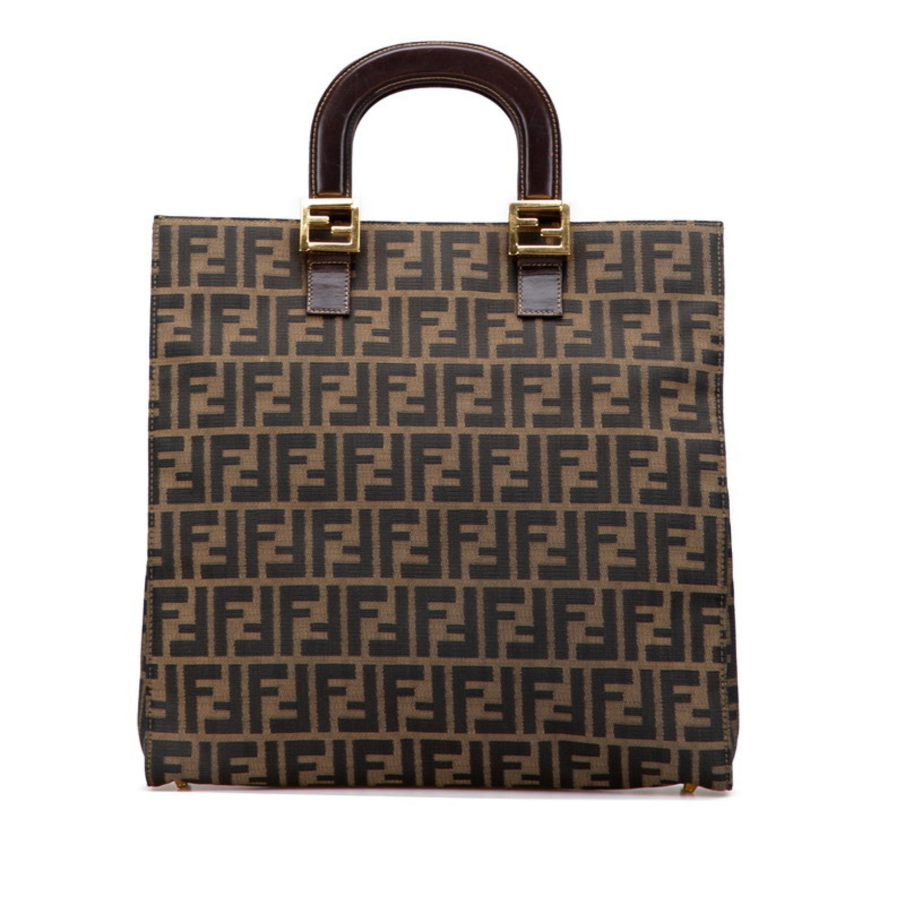 Fendi Zucca Tote Bag, Canvas and Leather