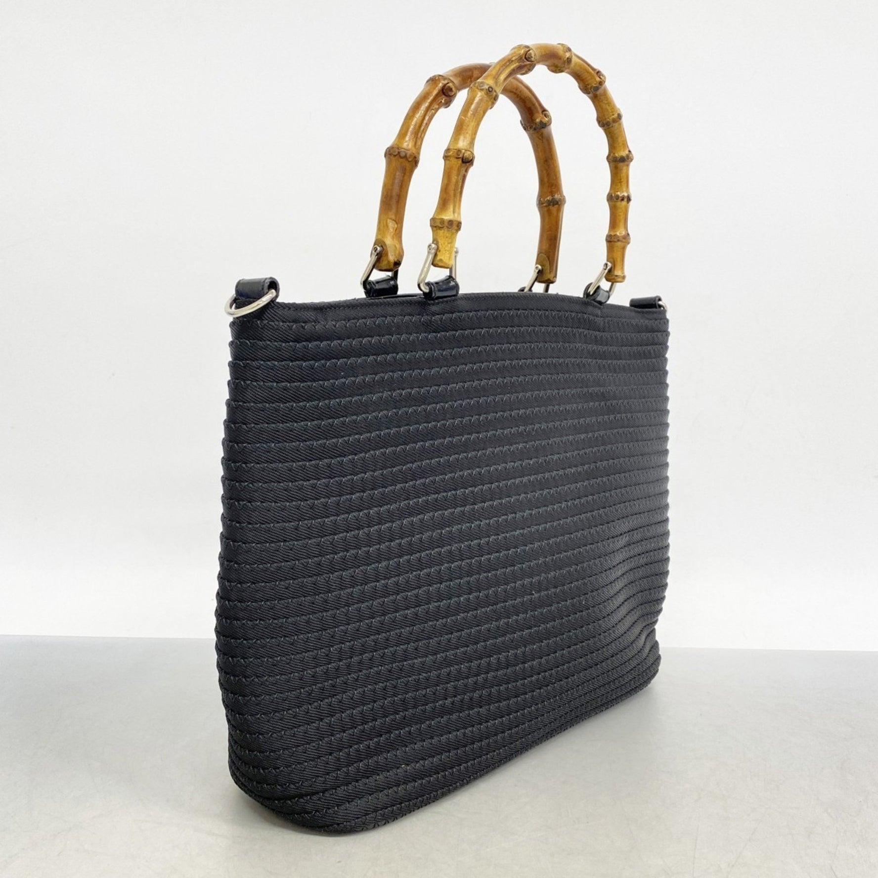 Gucci Bamboo Handbag 000 1998 0540 Nylon