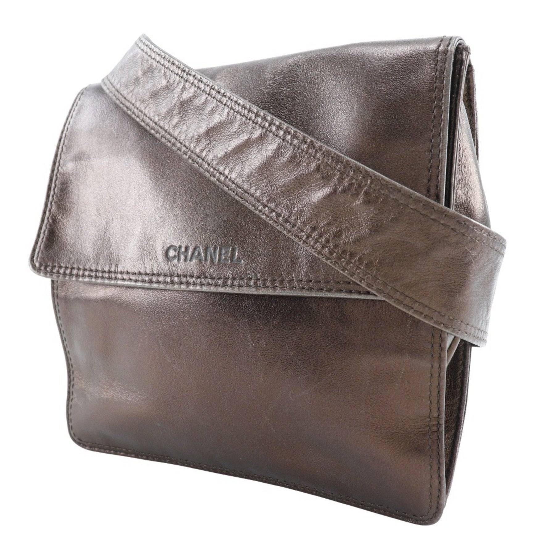 CHANEL Shoulder Bag Calf Type One Belt
