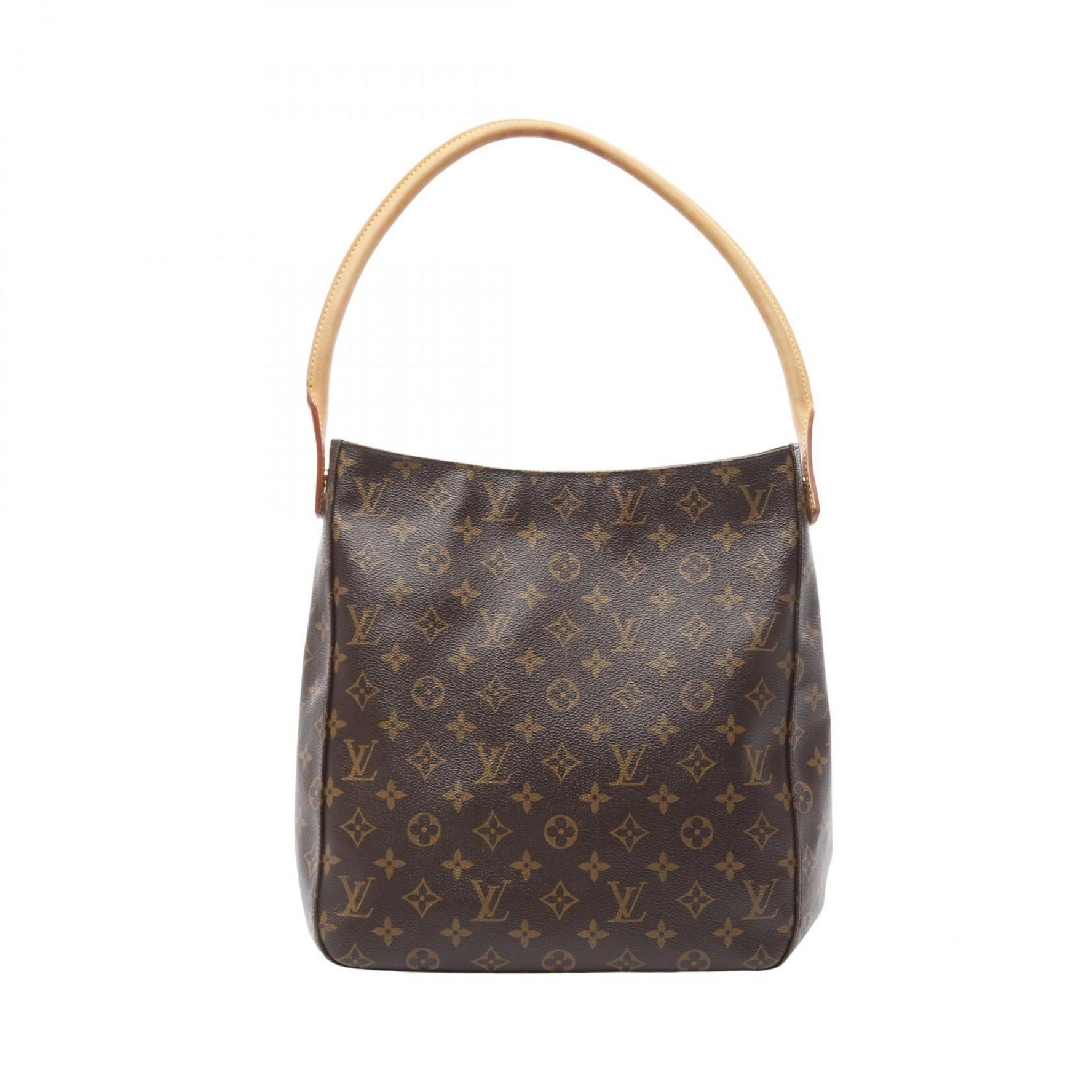 Louis Vuitton Looping GM Monogram Shoulder Bag Coated Canvas Leather