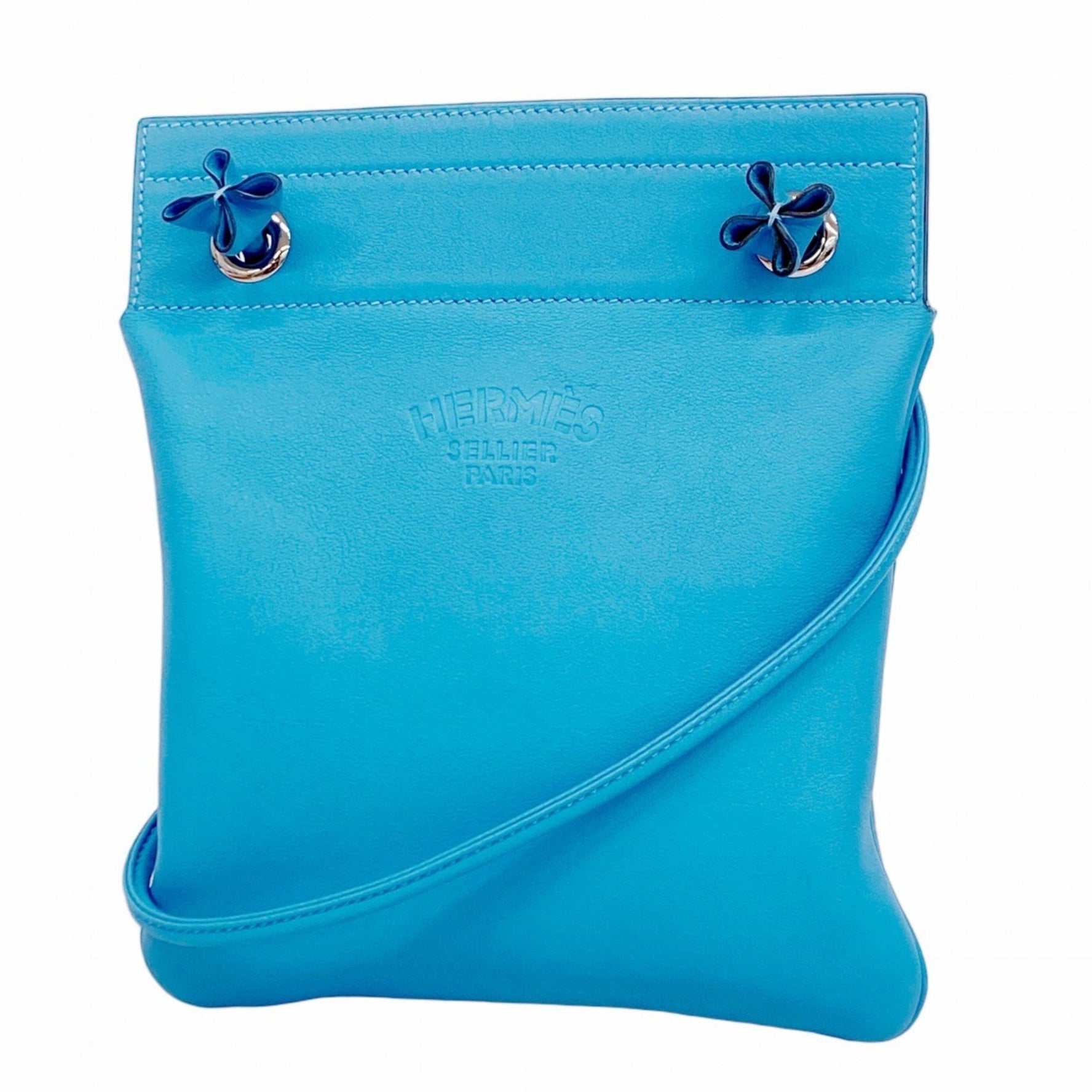 Hermes Hermès Aline Mini Swift Shoulder Bag, Blue Zanzibar, Women's, D Stamp