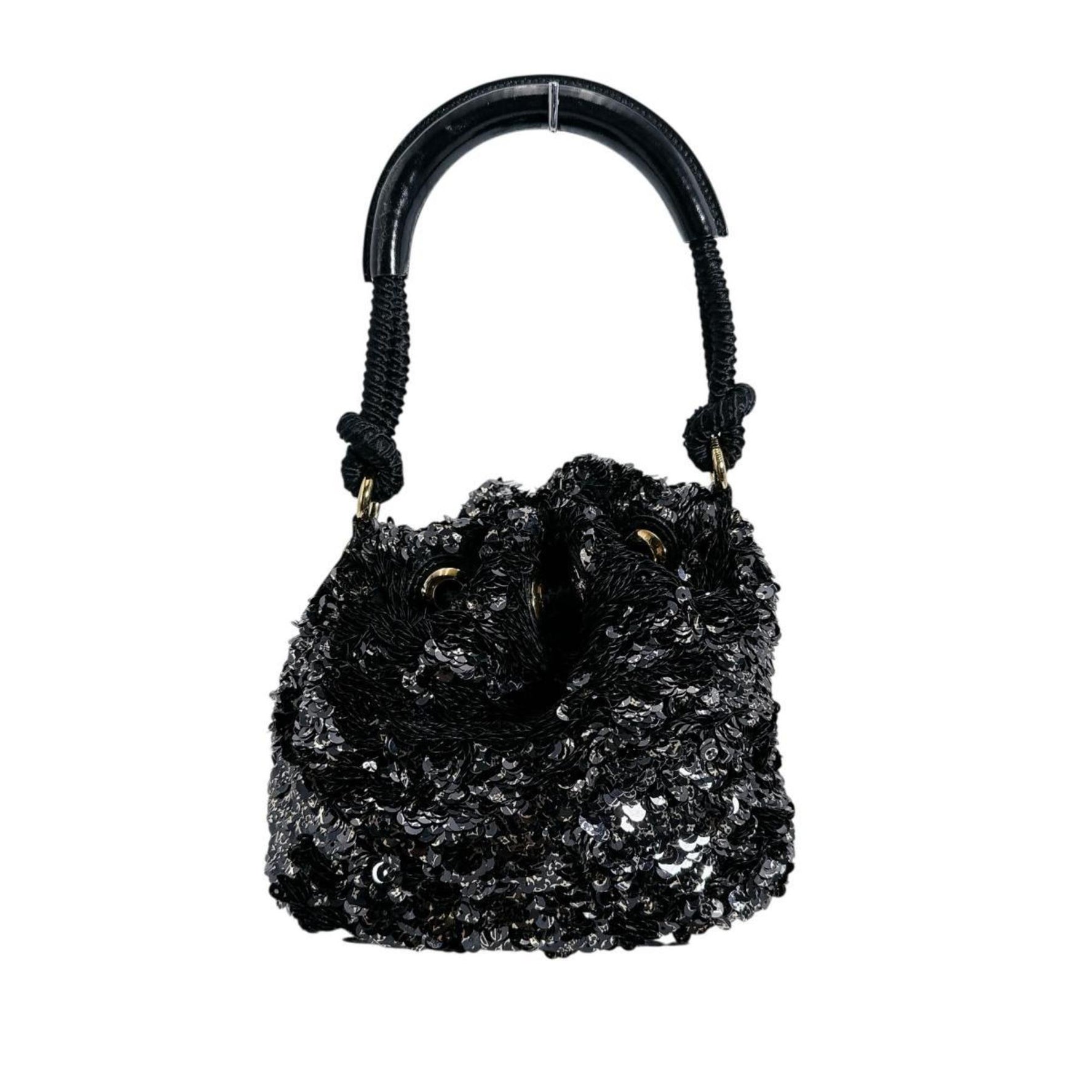 Louis Vuitton Mini No Elococo Drawstring Handbag in Sequins