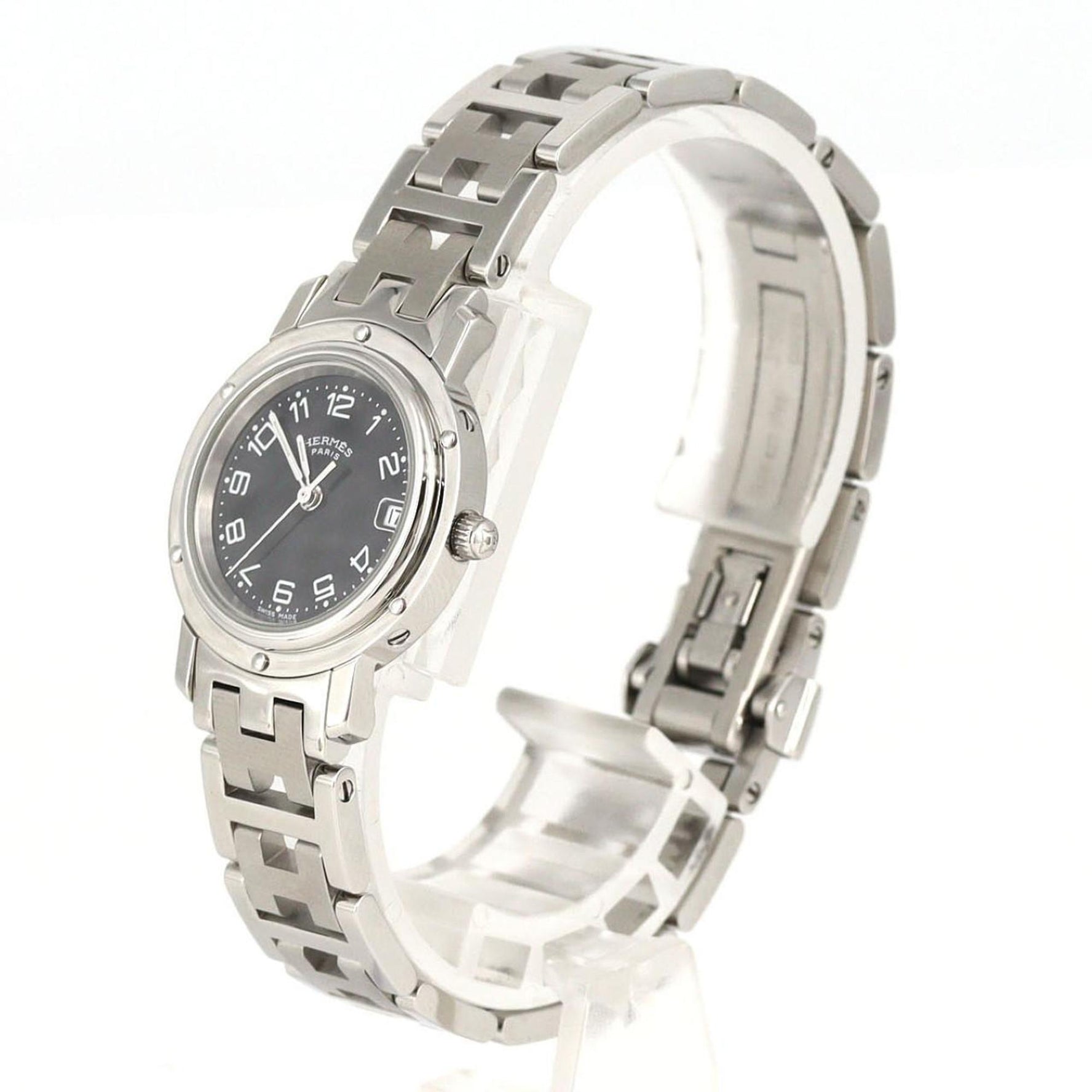 Hermès Clipper Stainless Steel Quartz Watch