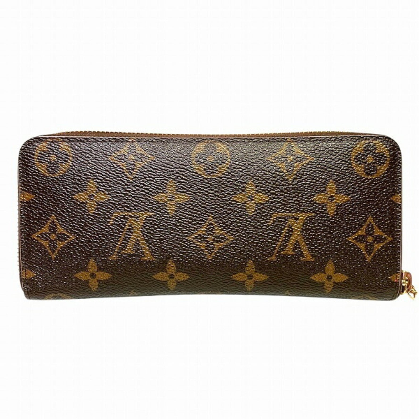 Louis Vuitton Monogram Portefeuille Clemence Flower Charm Long Wallet