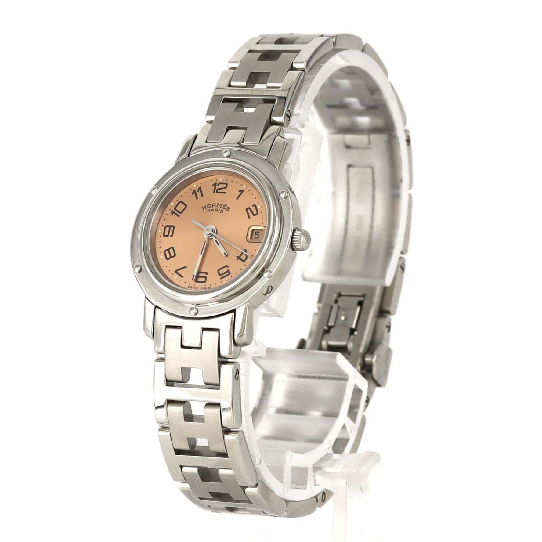Hermès Clipper Stainless Steel Quartz Watch