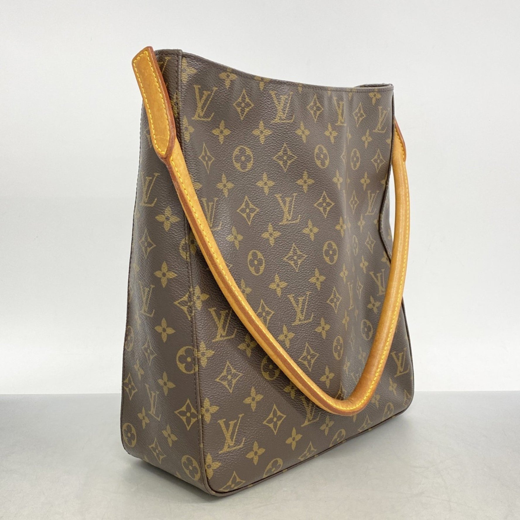 Louis Vuitton Monogram Looping GM Shoulder Bag M51145 Brown Women's