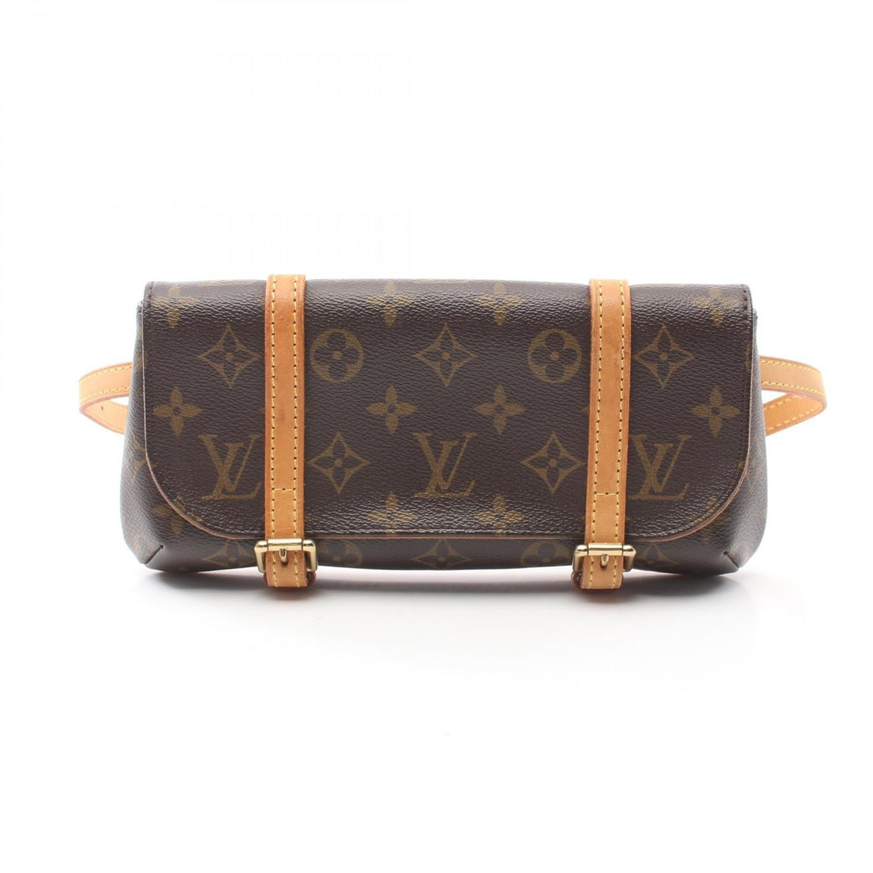 Louis Vuitton Pochette Marel Waist Bag Body Coated Canvas Leather Monogram