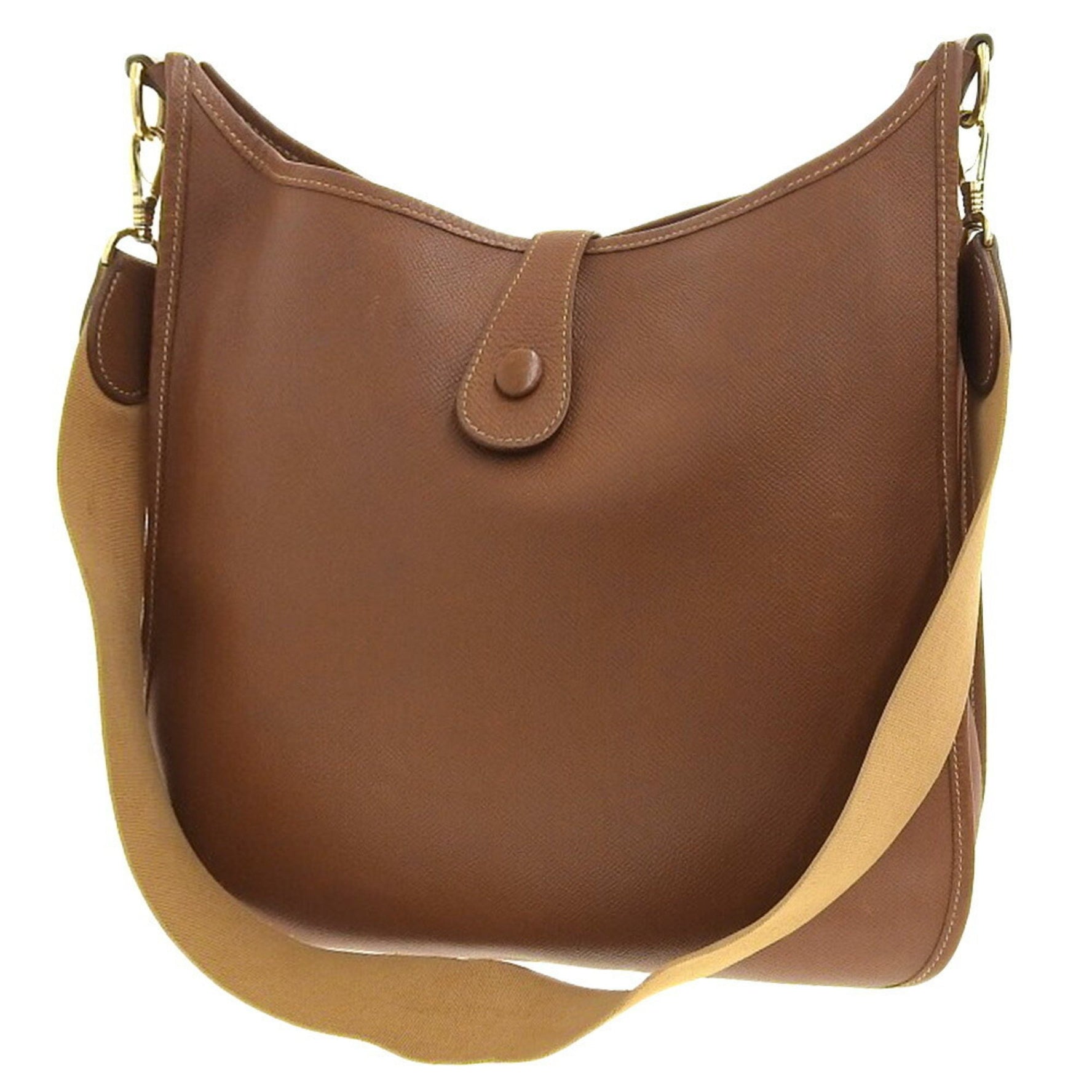 Hermes HERMES Evelyn 1 GM 〇W Engraved Punching H Shoulder Bag Cushvel Gold