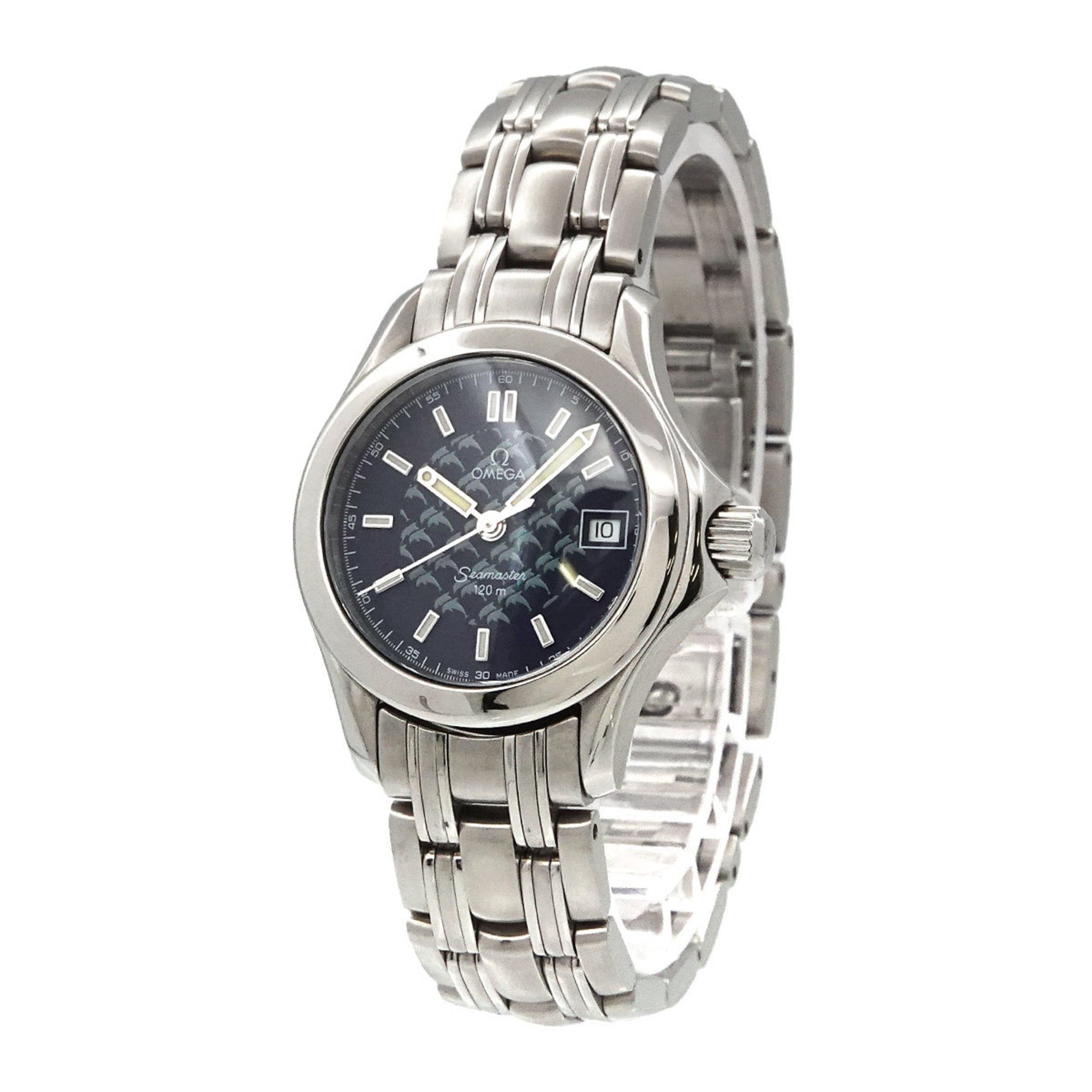 OMEGA Seamaster 120 Jacques Mayol 2002 Limited Edition of 1,500 Pieces 2588 80 Women's Watch Date Navy Quartz