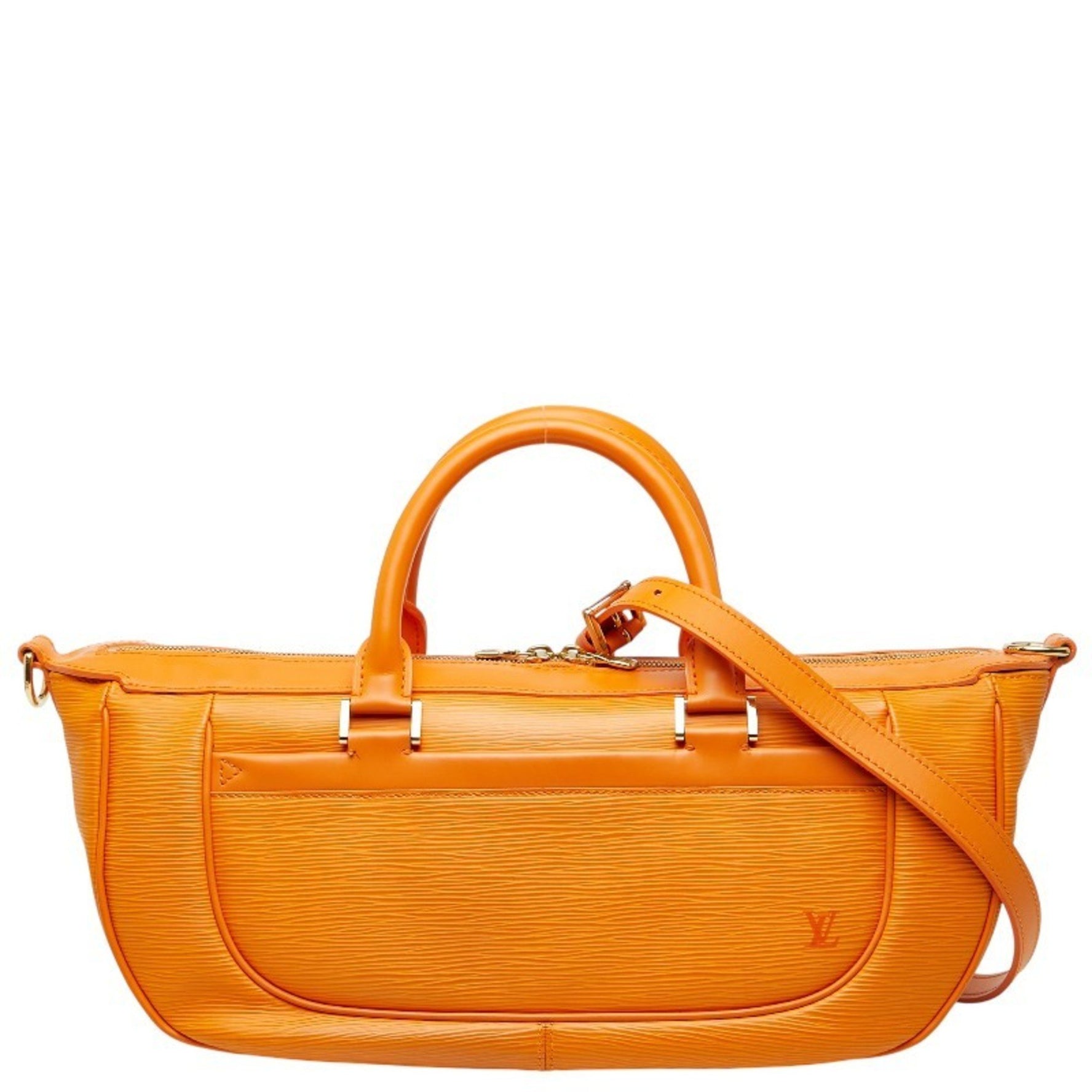 Louis Vuitton Epi Danura MM Handbag/Shoulder Bag Mandarin Orange Leather LOUIS VUITTON