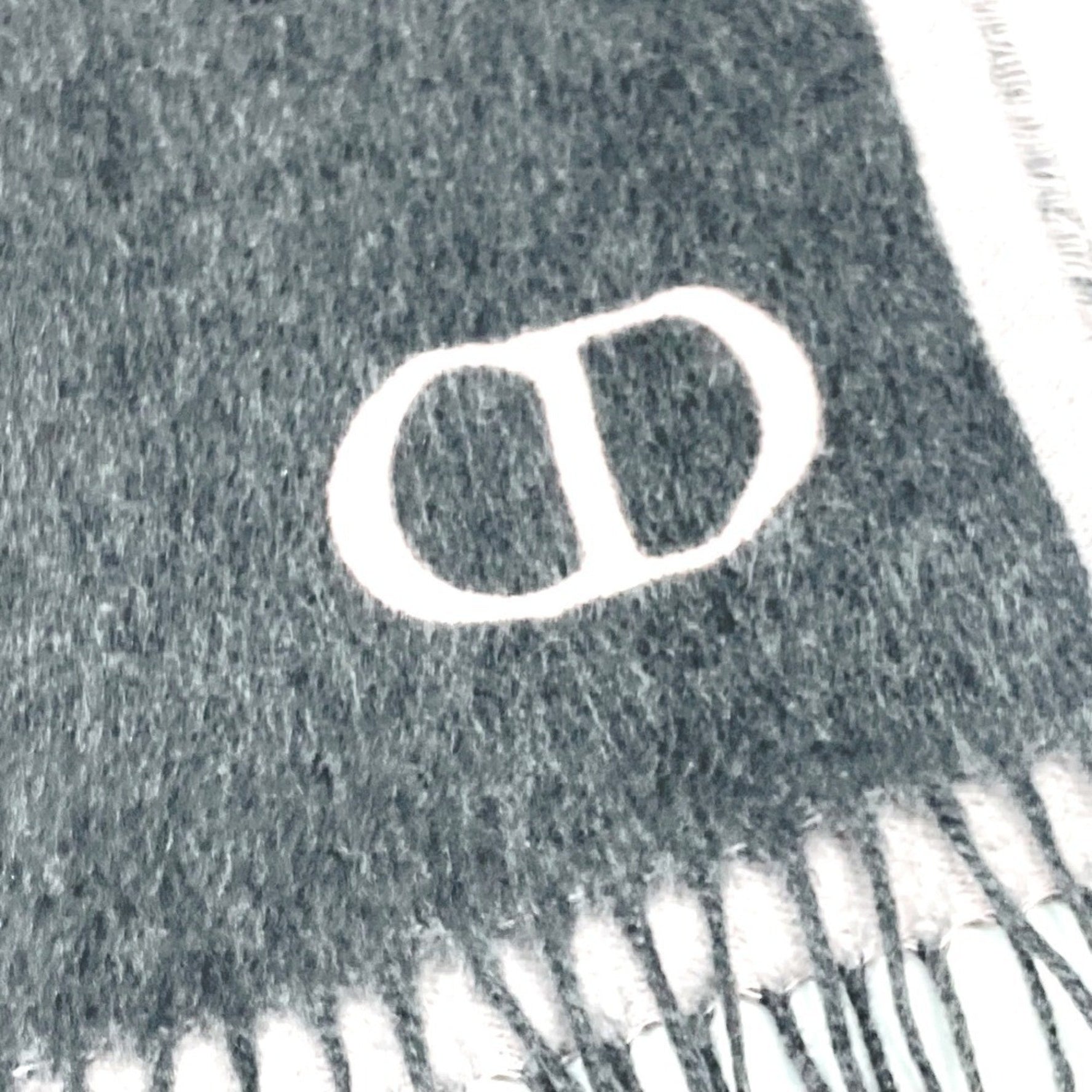 Christian Dior Dior CD Scarf Silk Grey