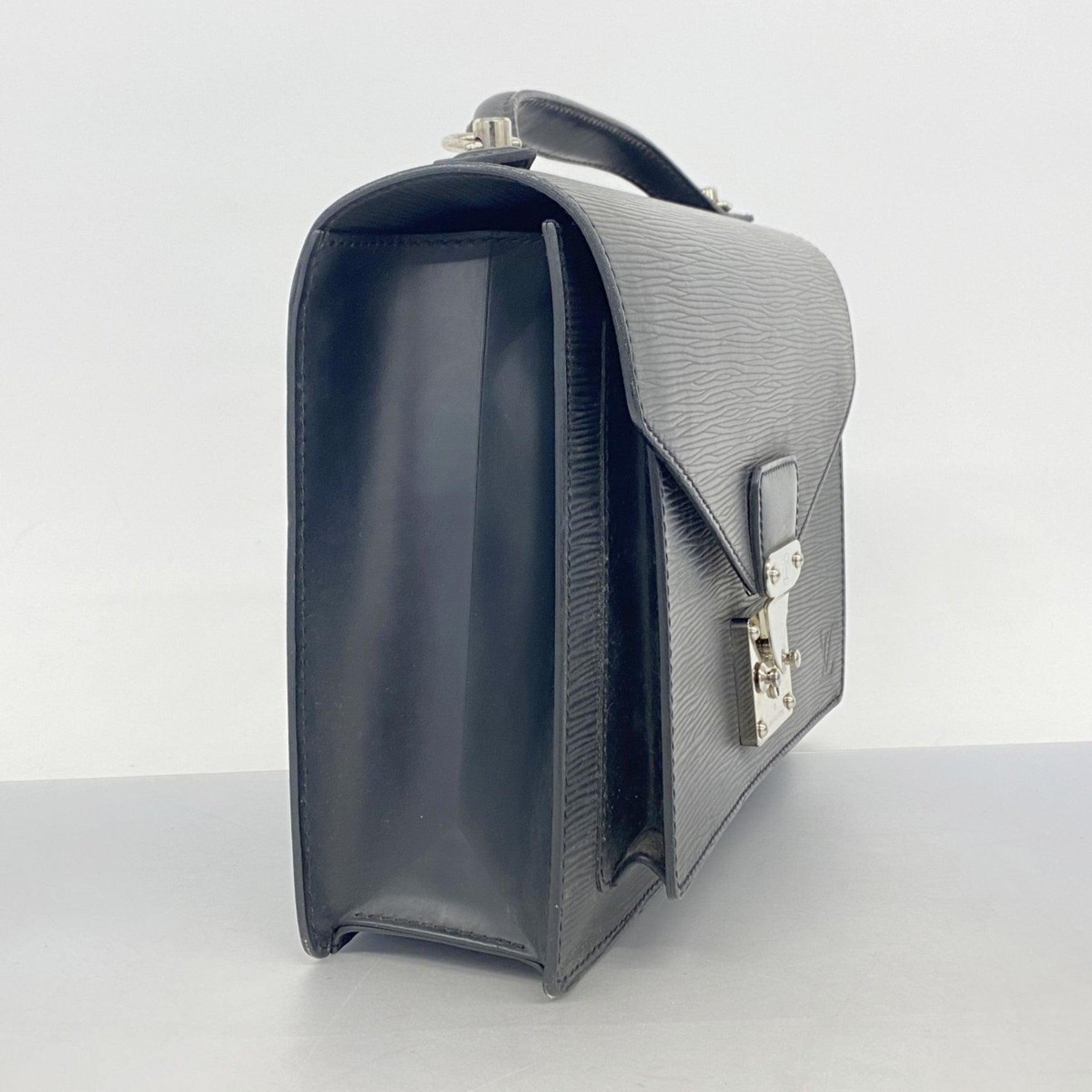 Louis Vuitton Epi Monceau Handbag M52792 Noir Women's