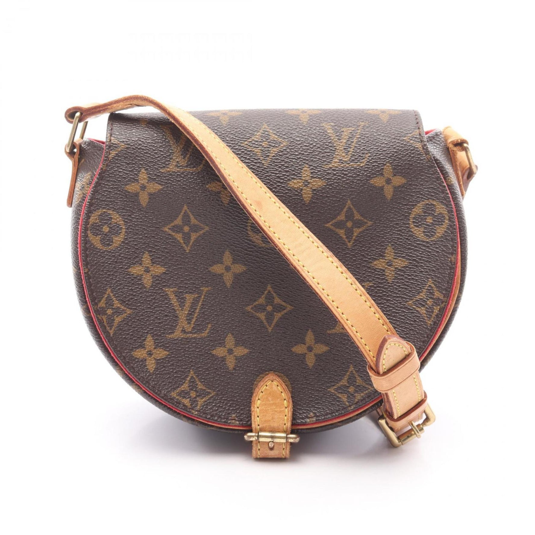 Louis Vuitton Tan Blanc Monogram Shoulder Bag Coated Canvas Leather