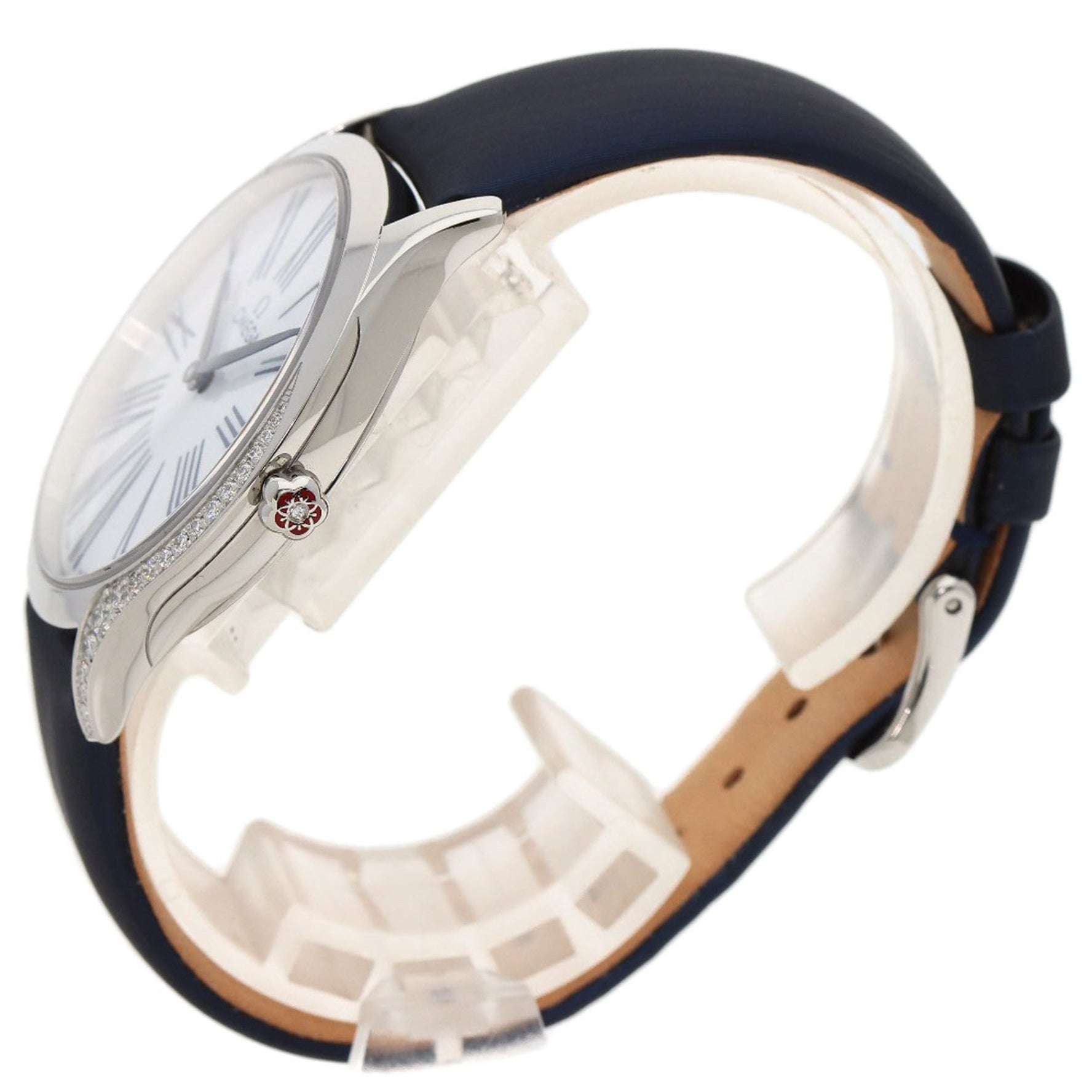 OMEGA 428.17.36.60.04.001 De Ville Tresor Watch Stainless Steel Satin x Leather Men's