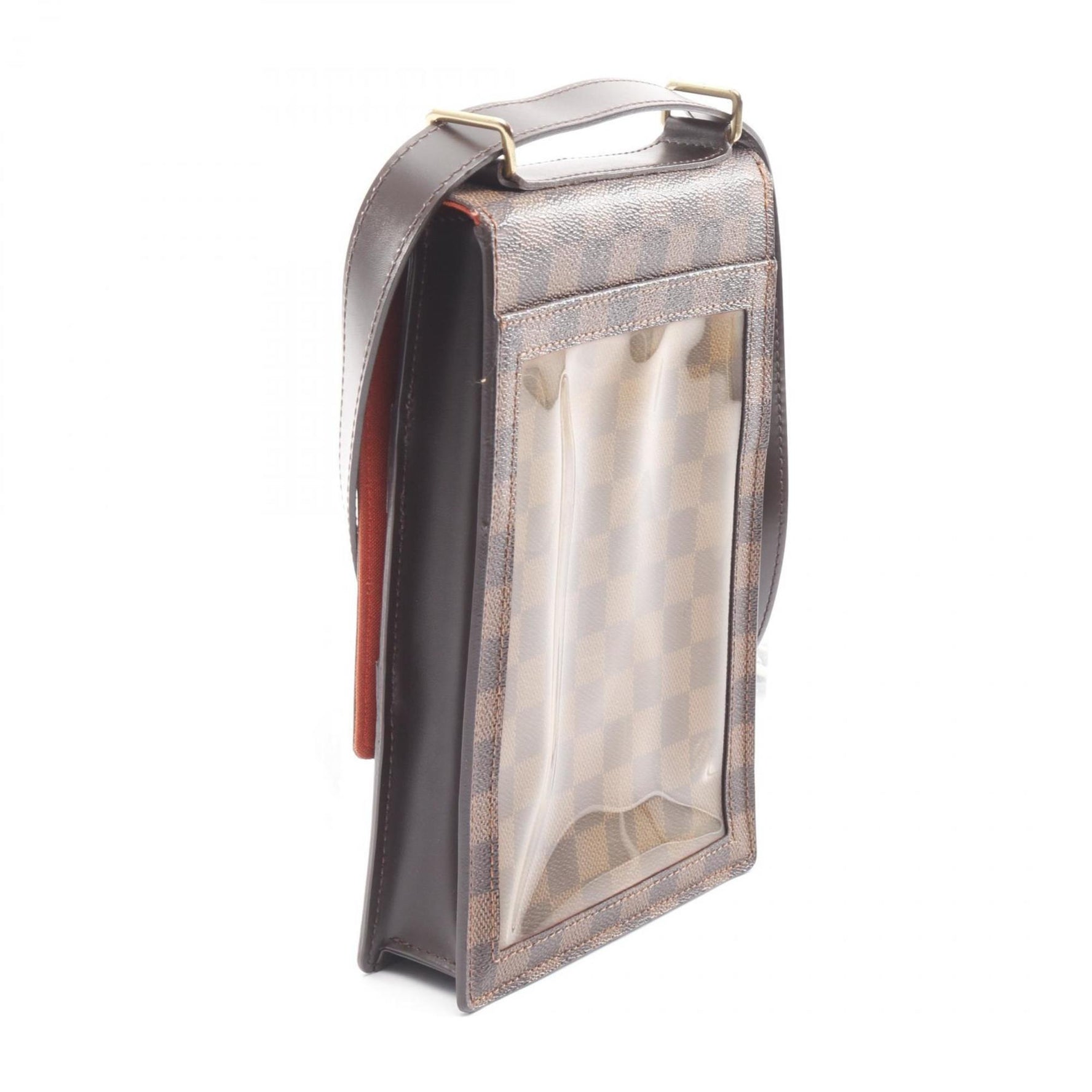 Louis Vuitton Portobello Shoulder Bag, Coated Canvas, Leather, Damier, Brown