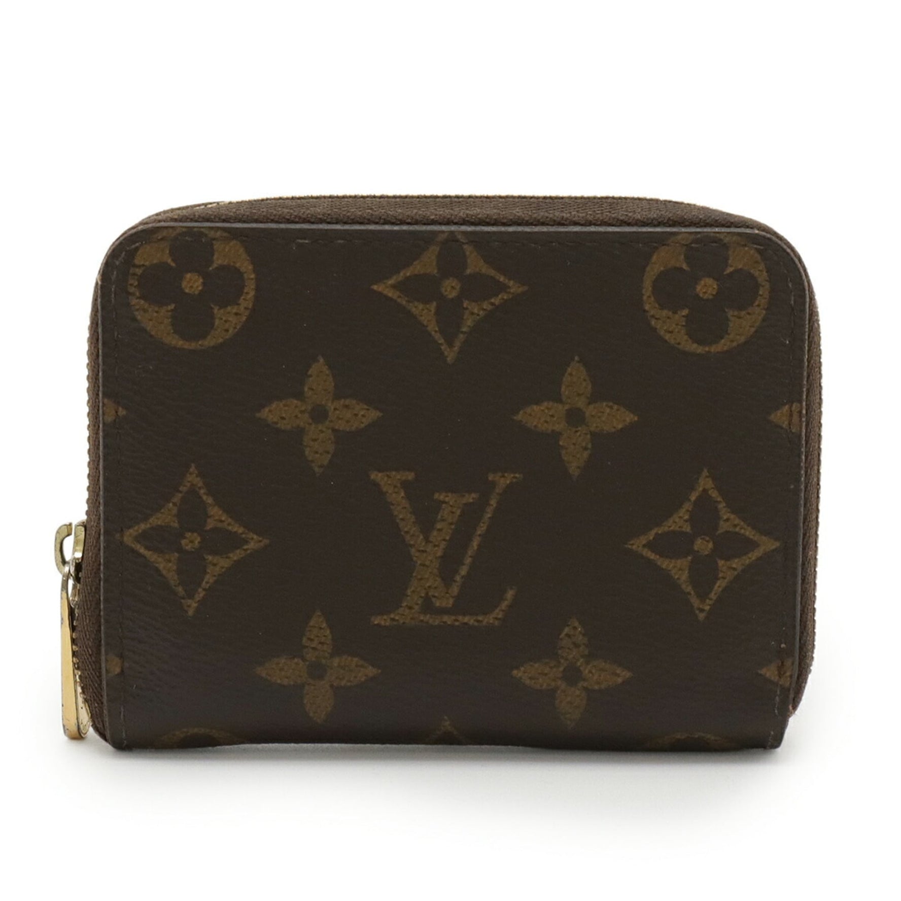 LOUIS VUITTON Monogram Zippy Coin Purse, Round Case, Wallet