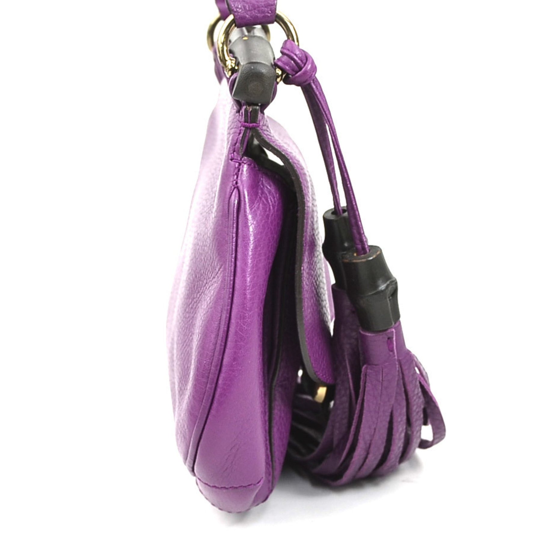 Gucci Bamboo Leather Shoulder Bag in