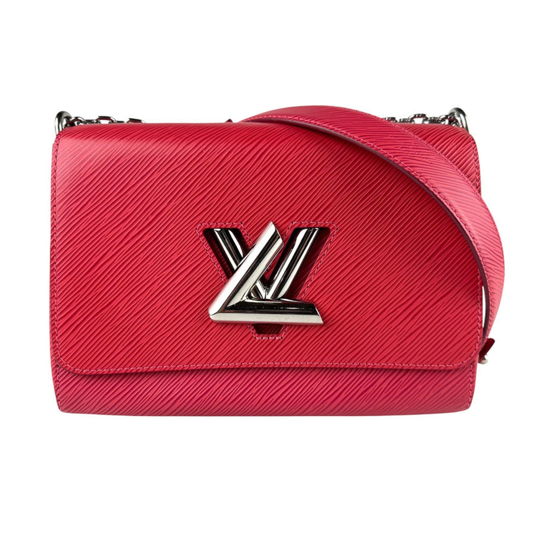 Louis Vuitton Epi Twist MM Shoulder Bag in Red Leather