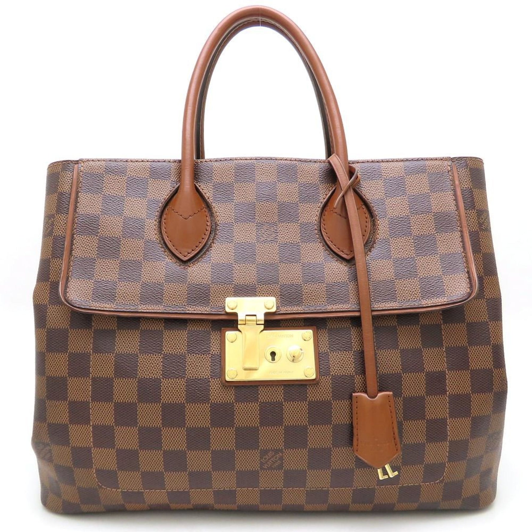 Louis Vuitton Damier Ascot Handbag Ebene