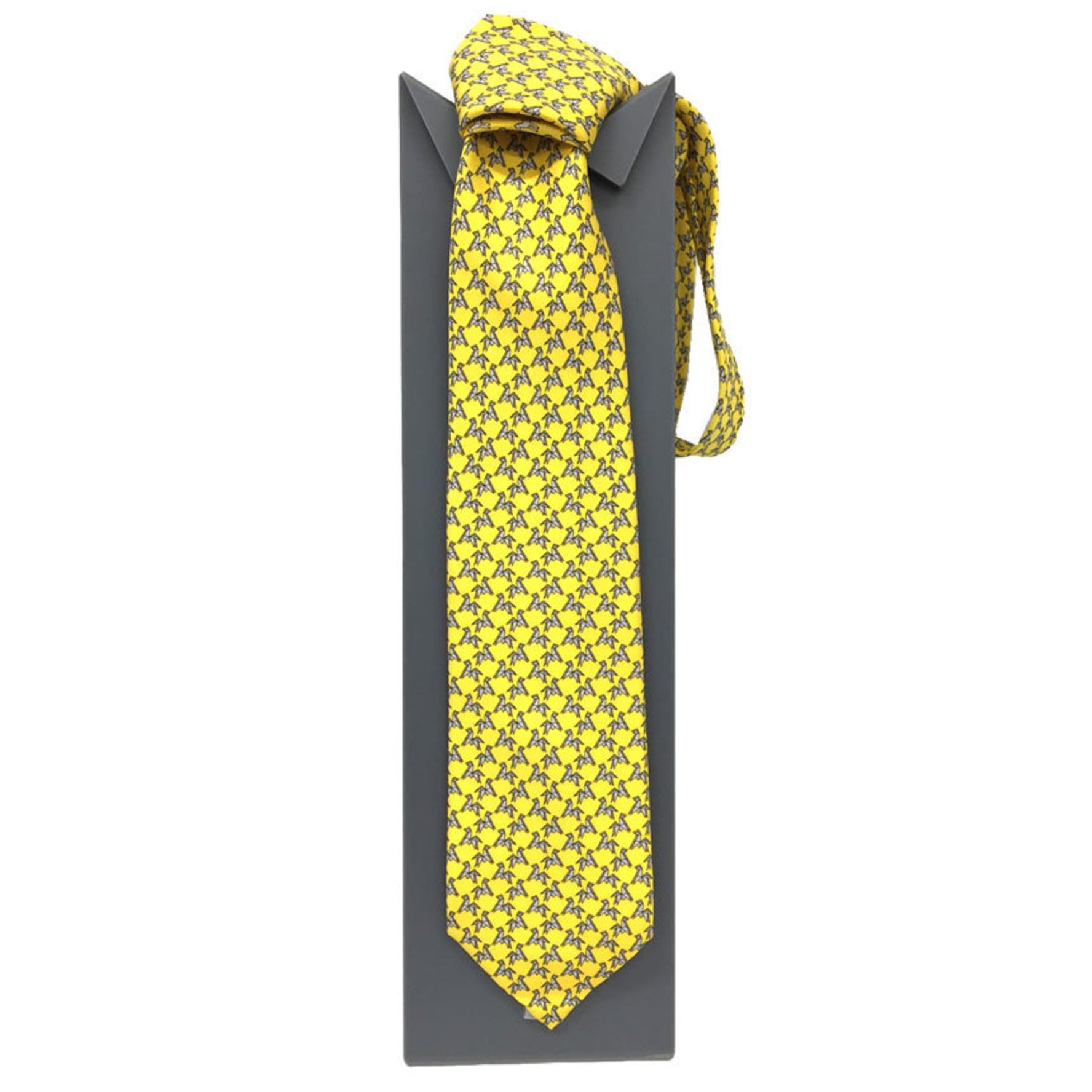 Hermes tie origami silk