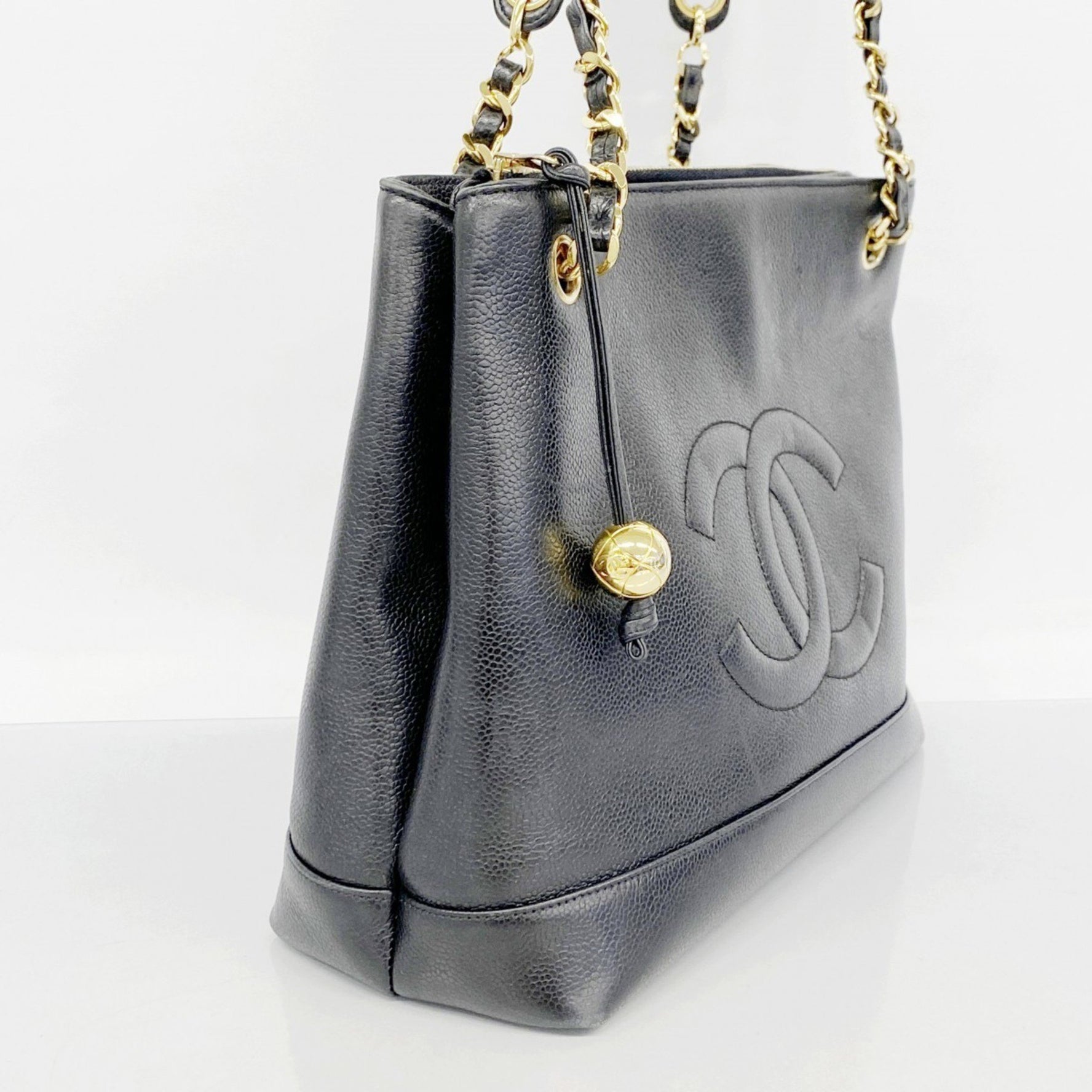 Chanel Shoulder Bag, Chain Caviar Skin