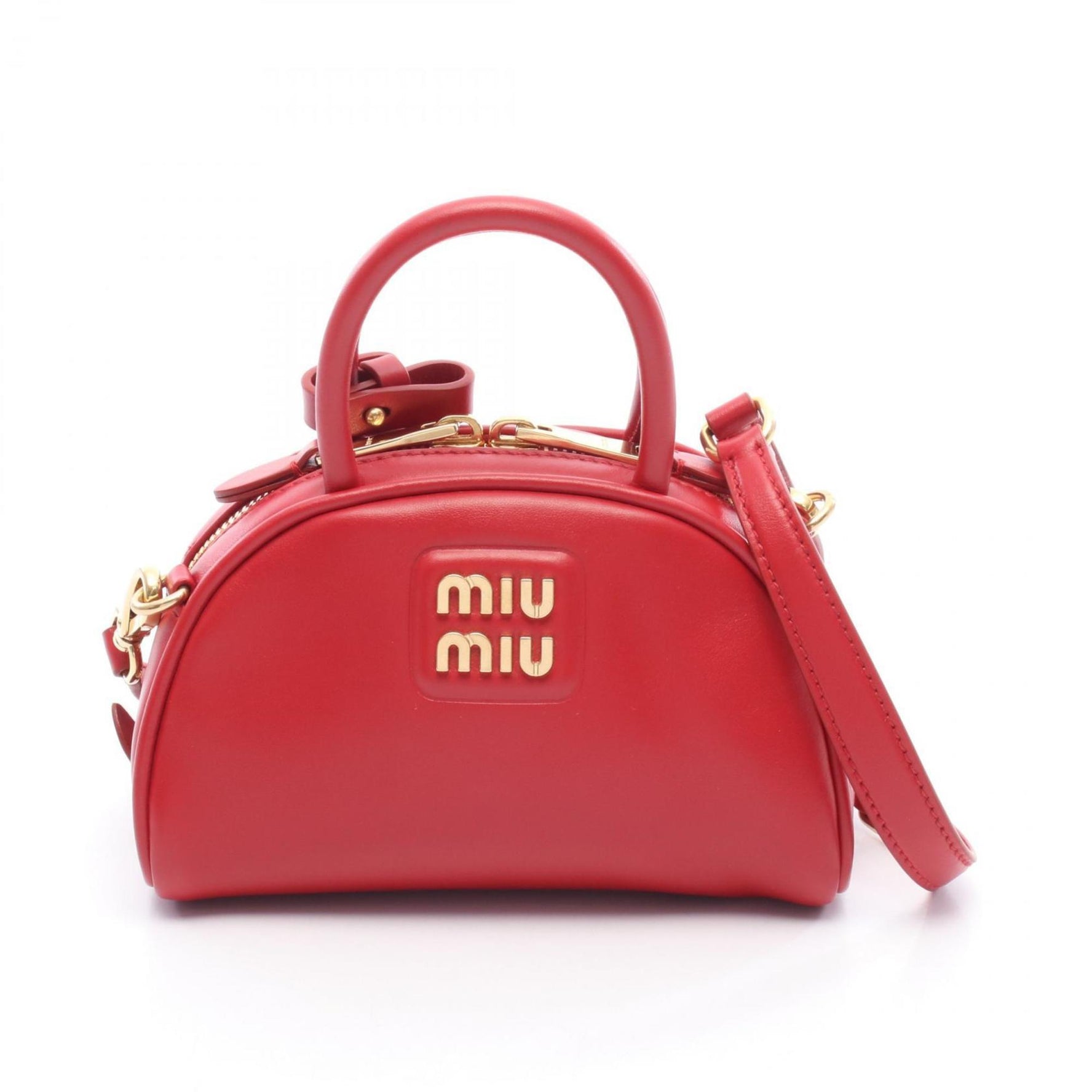 Miu Miu Miu handbag, leather, red