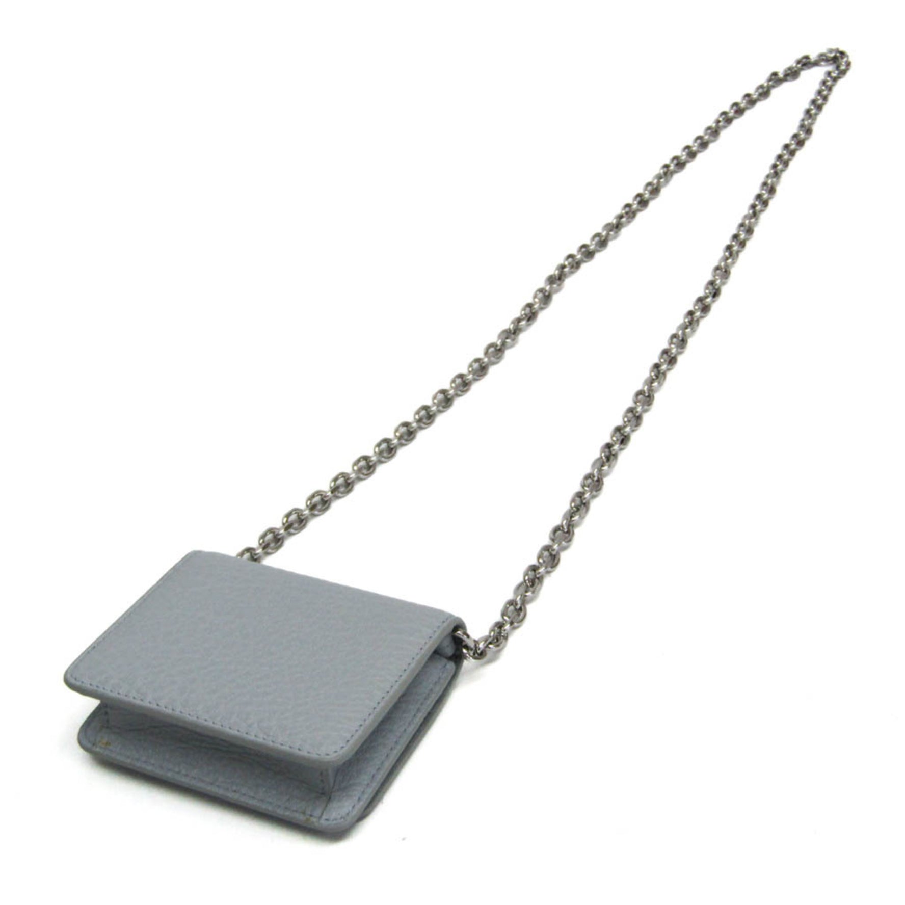 Maison Margiela Leather Chain/Shoulder Wallet Light Blue