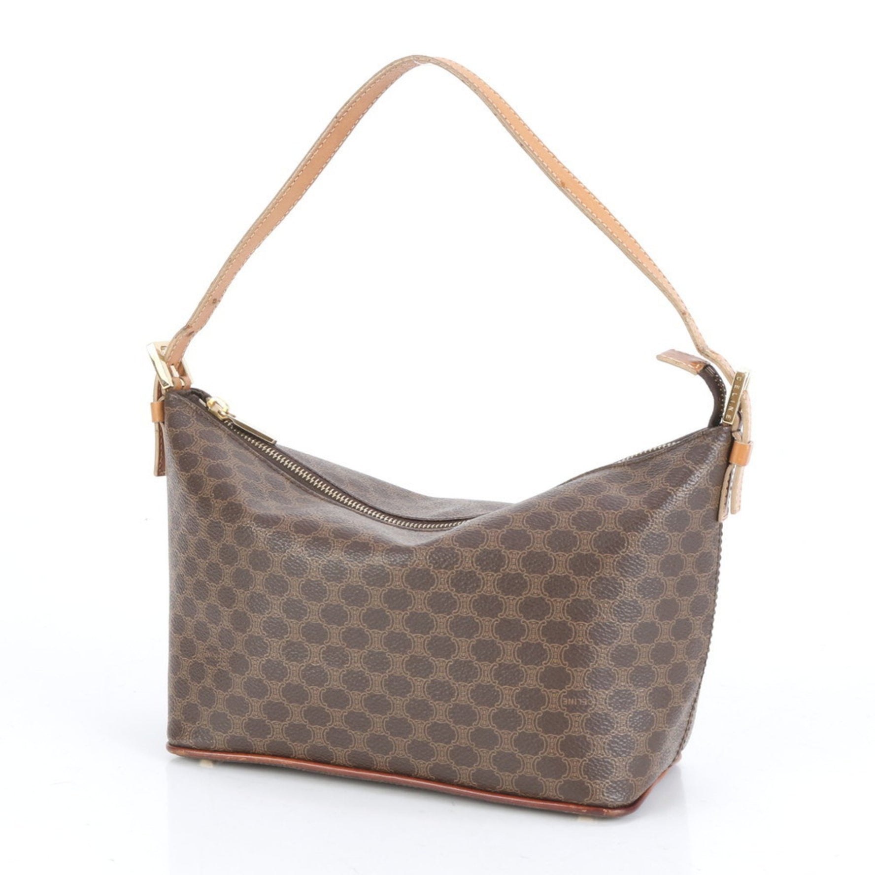 Celine Macadam Leather Shoulder Bag, Tote Handbag for Women