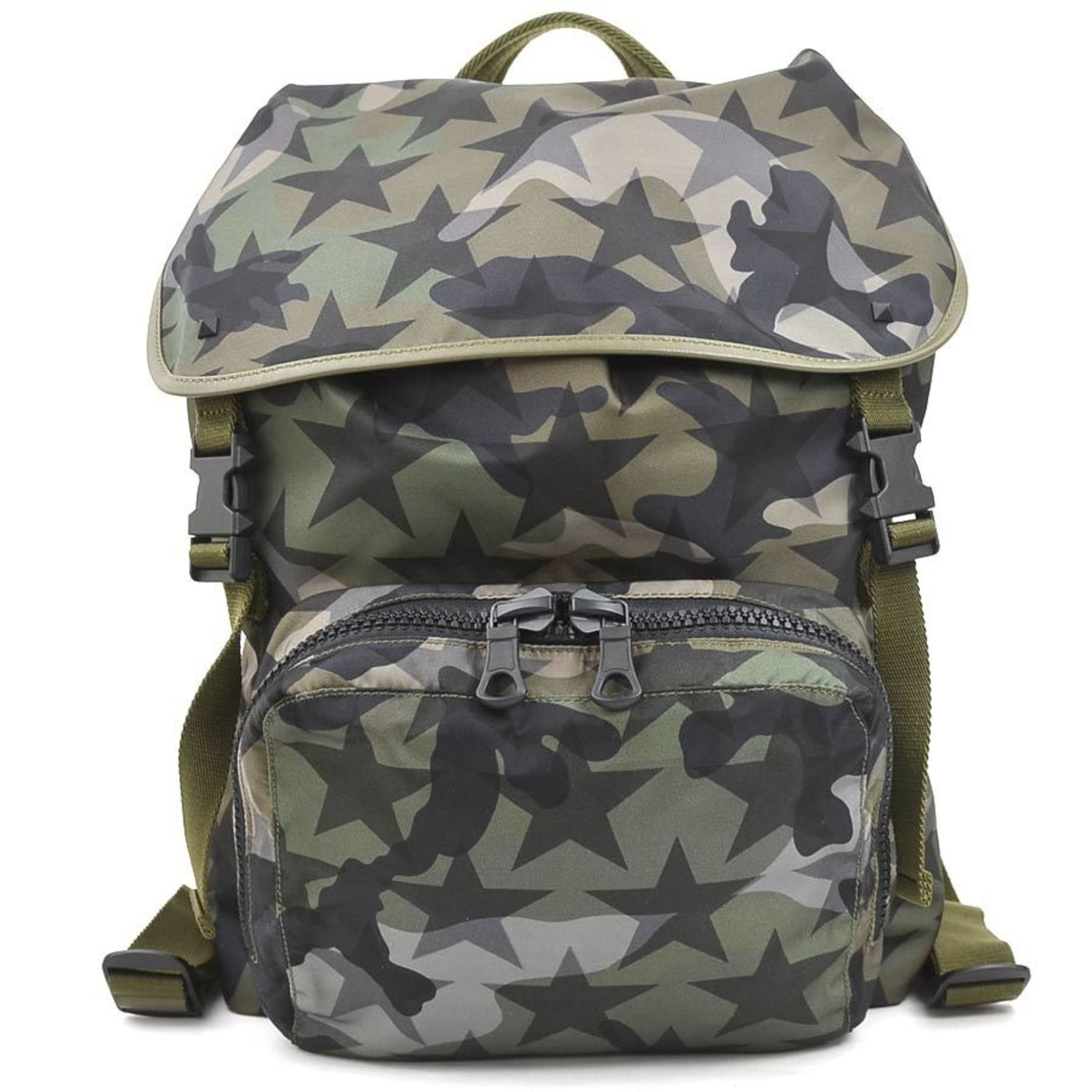 Valentino Garavani Backpack Nylon Leather Men's