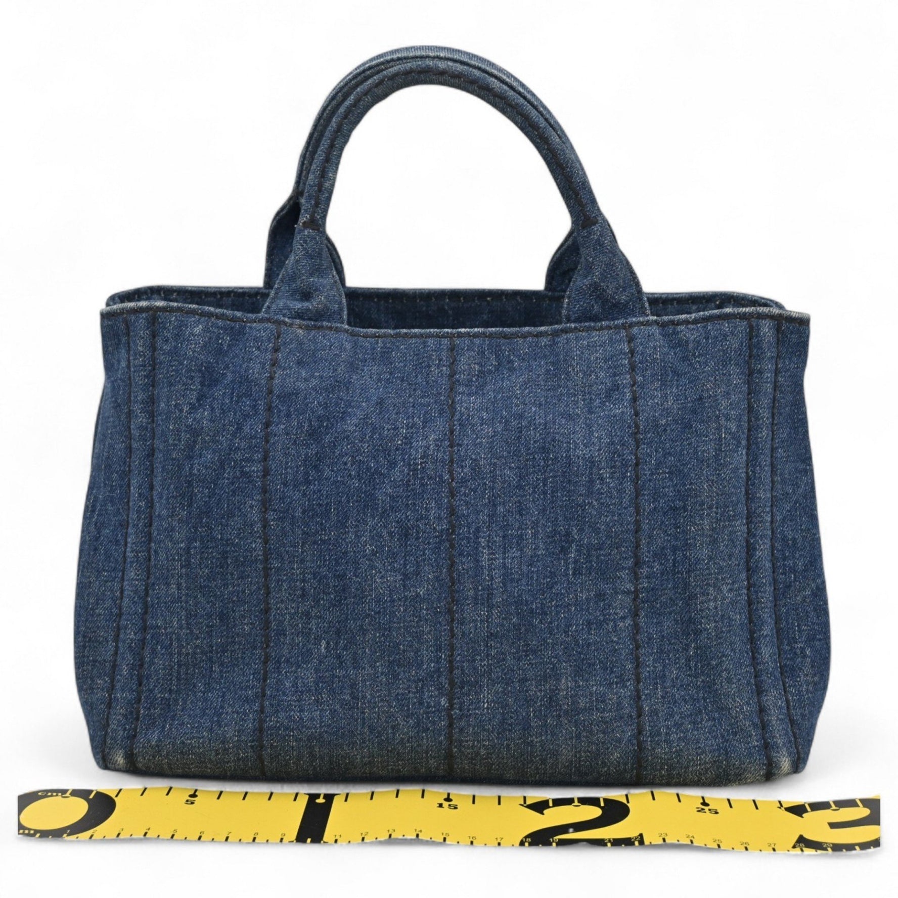 Prada Mini Canapa Handbag in Denim