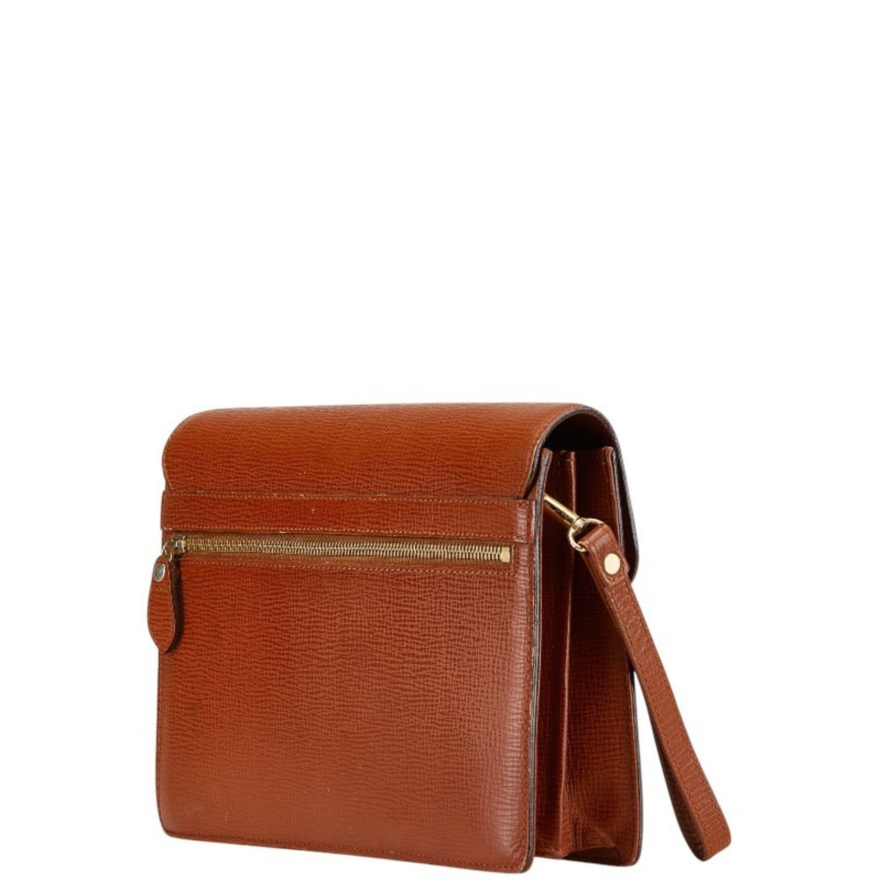 Burberry Nova Check Second Bag in Leather