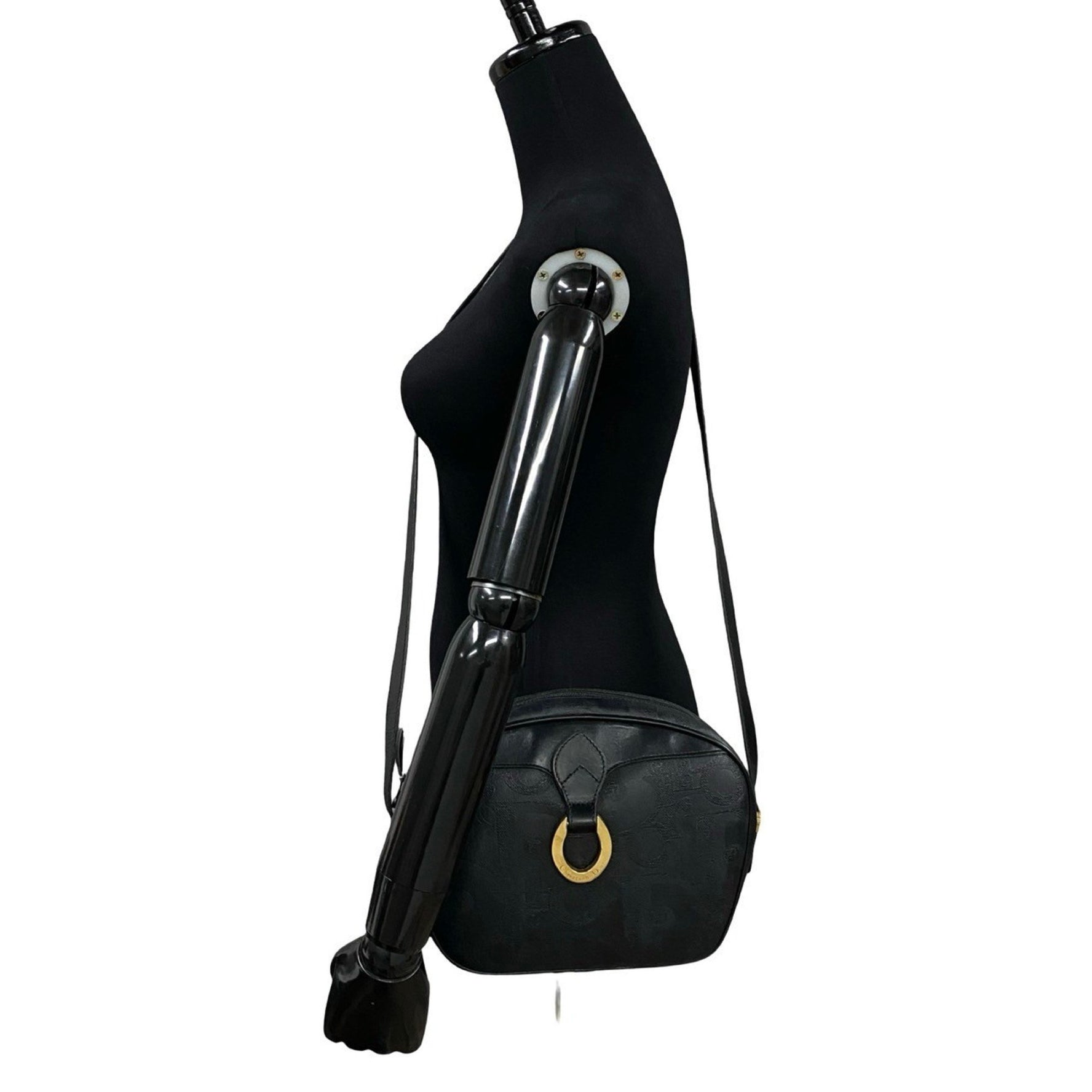 Christian Dior logo hardware, Trotter pattern leather genuine shoulder bag pochette sacoche