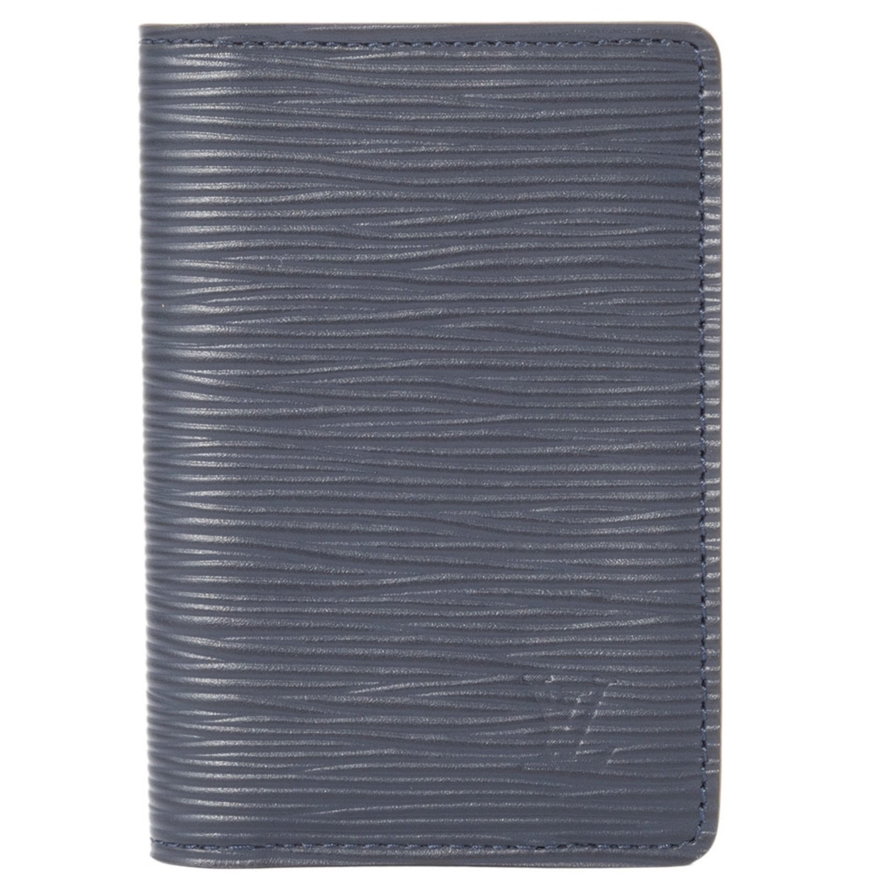 Louis Vuitton Card Case Organizer De Poche Business Holder Epi Blue Marine