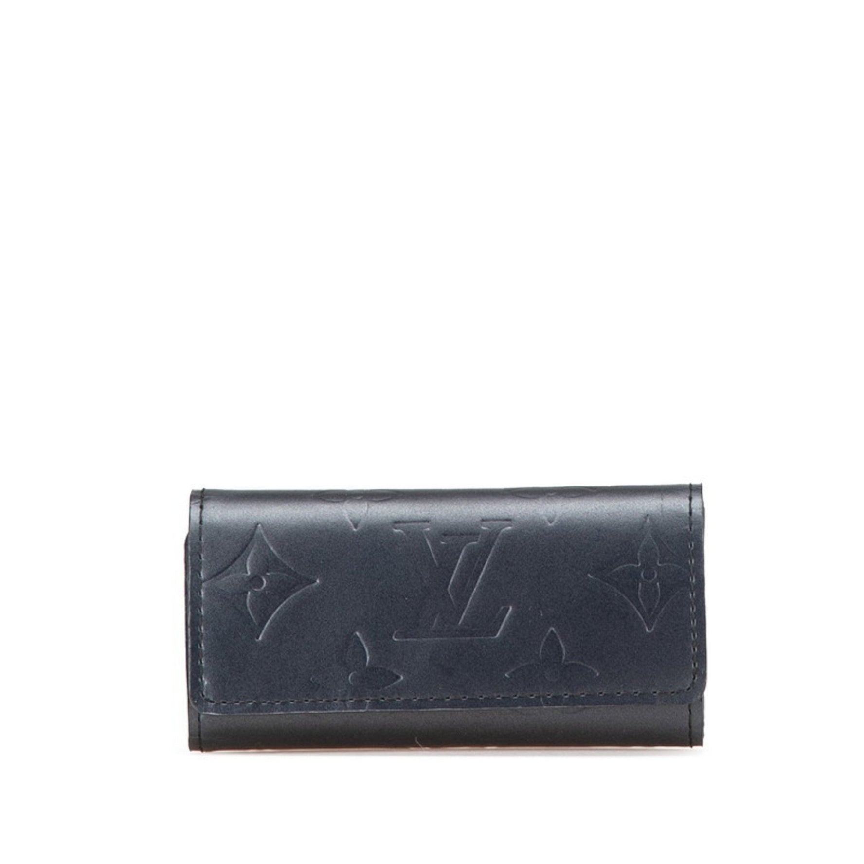 Louis Vuitton Monogram Matte Multicle 4 Key Case Leather