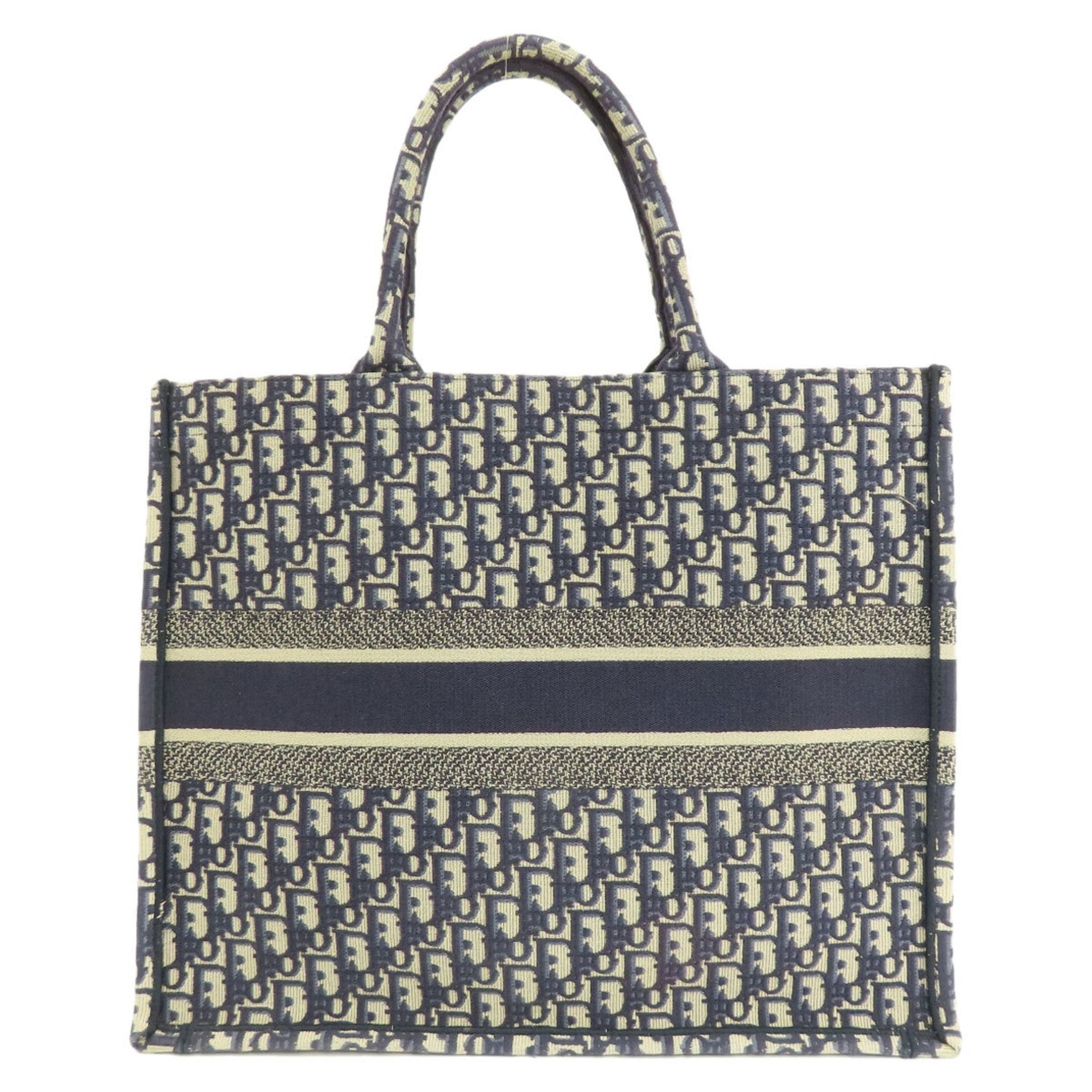 Christian Dior Book Tote Bag Canvas
